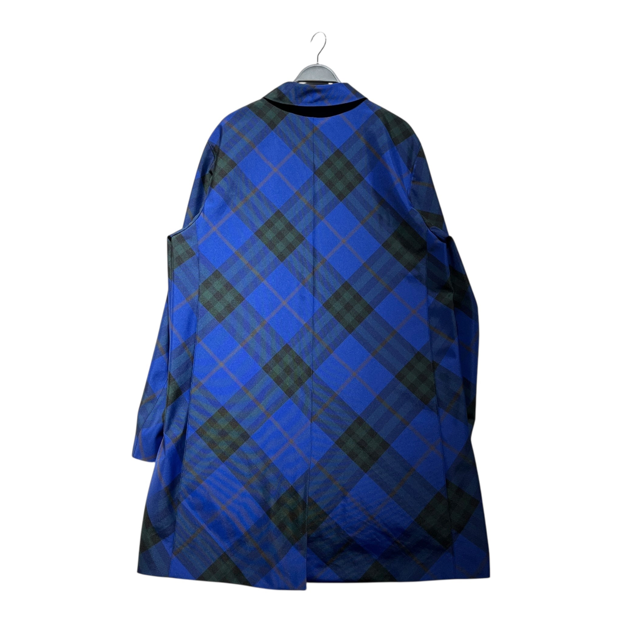 BURBERRY/Trench Coat/56/Cotton/BLU/Plaid/ view 2