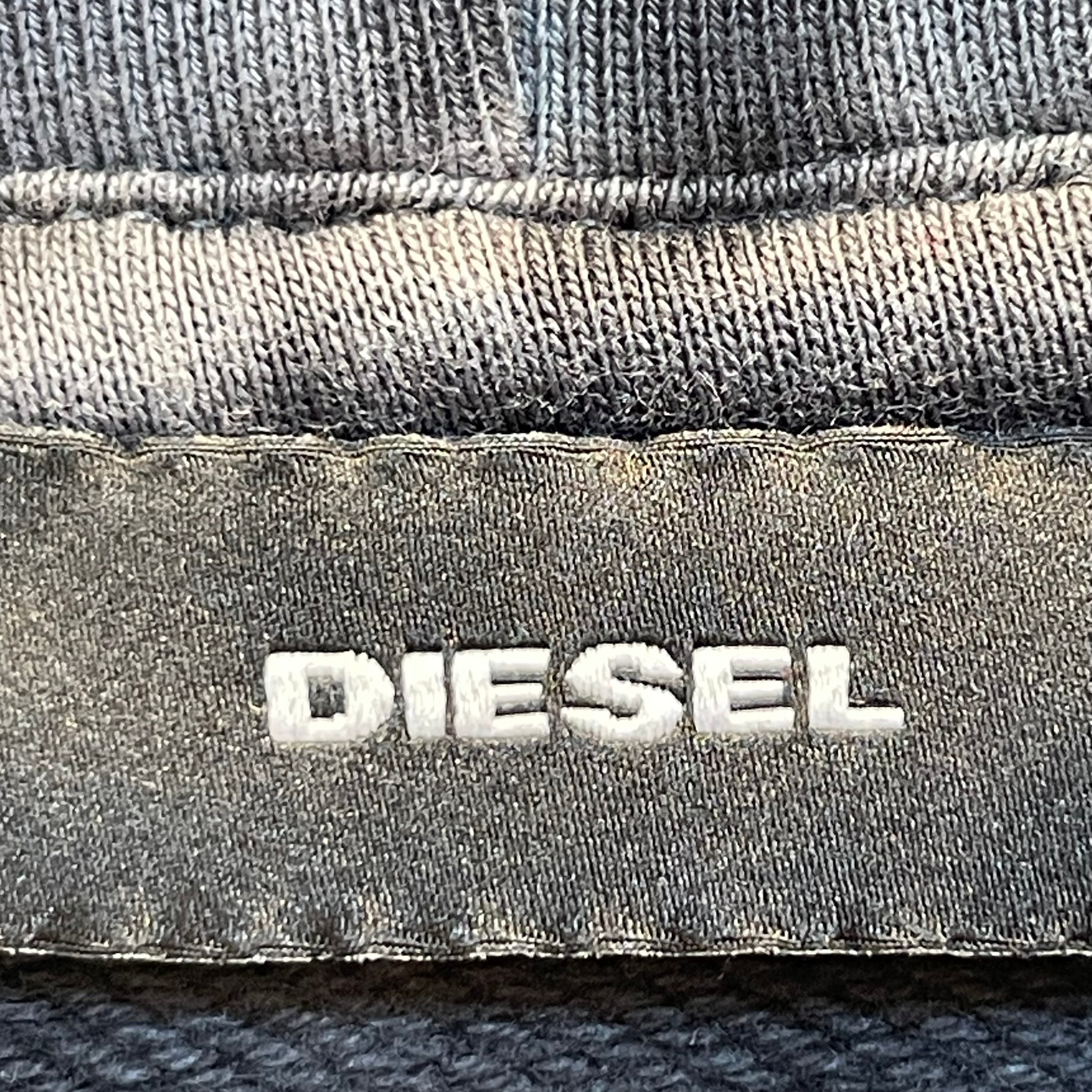 DIESEL/Hoodie/XS/Cotton/GRY/PIERCED POCKET/BACK PATCHES view 4