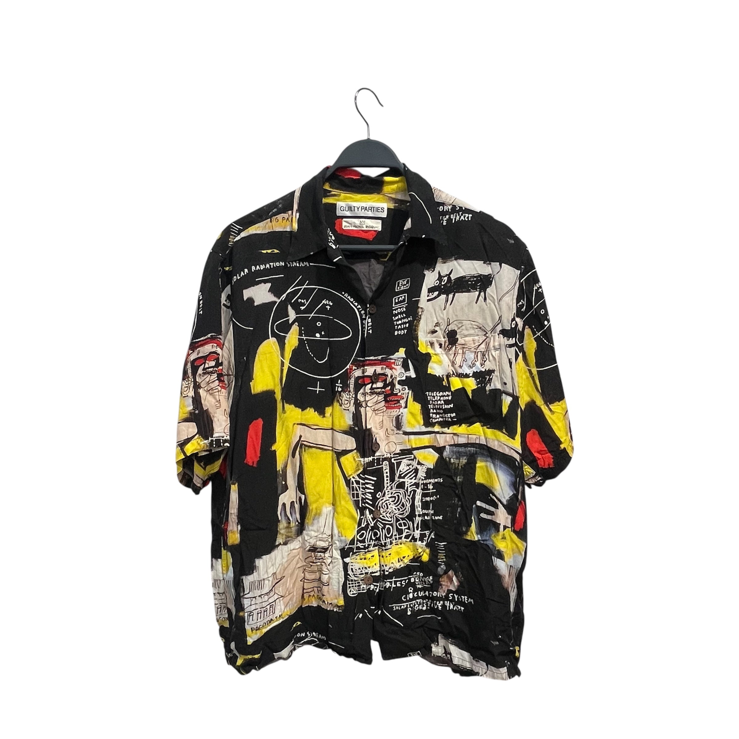 WACKO MARIA/Shirt/L/Rayon/MLT/All Over Print/BASQUIAT DOGS view 1