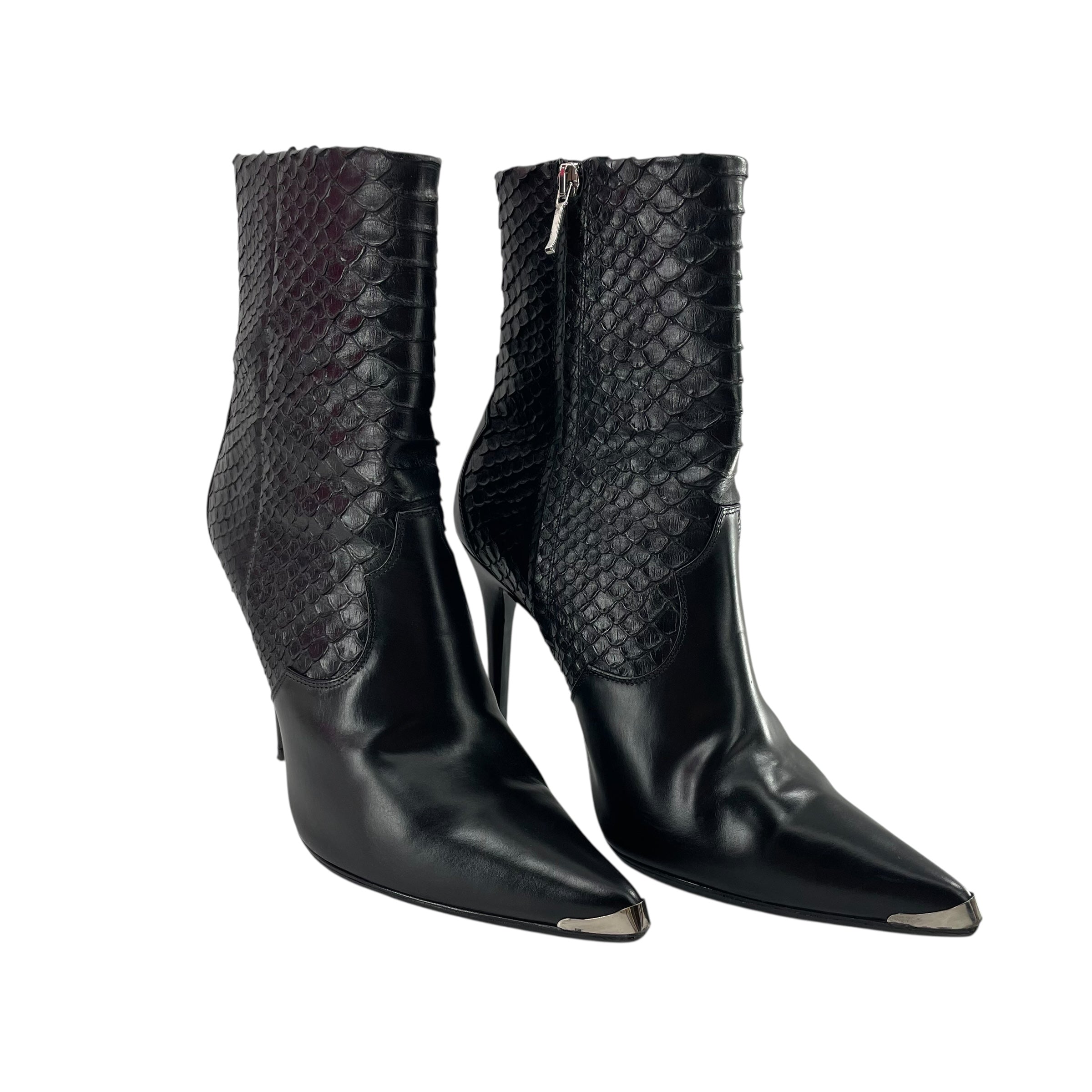 AMIRI/Heels/EU 38/Leather/BLK/SNAKESKIN view 1