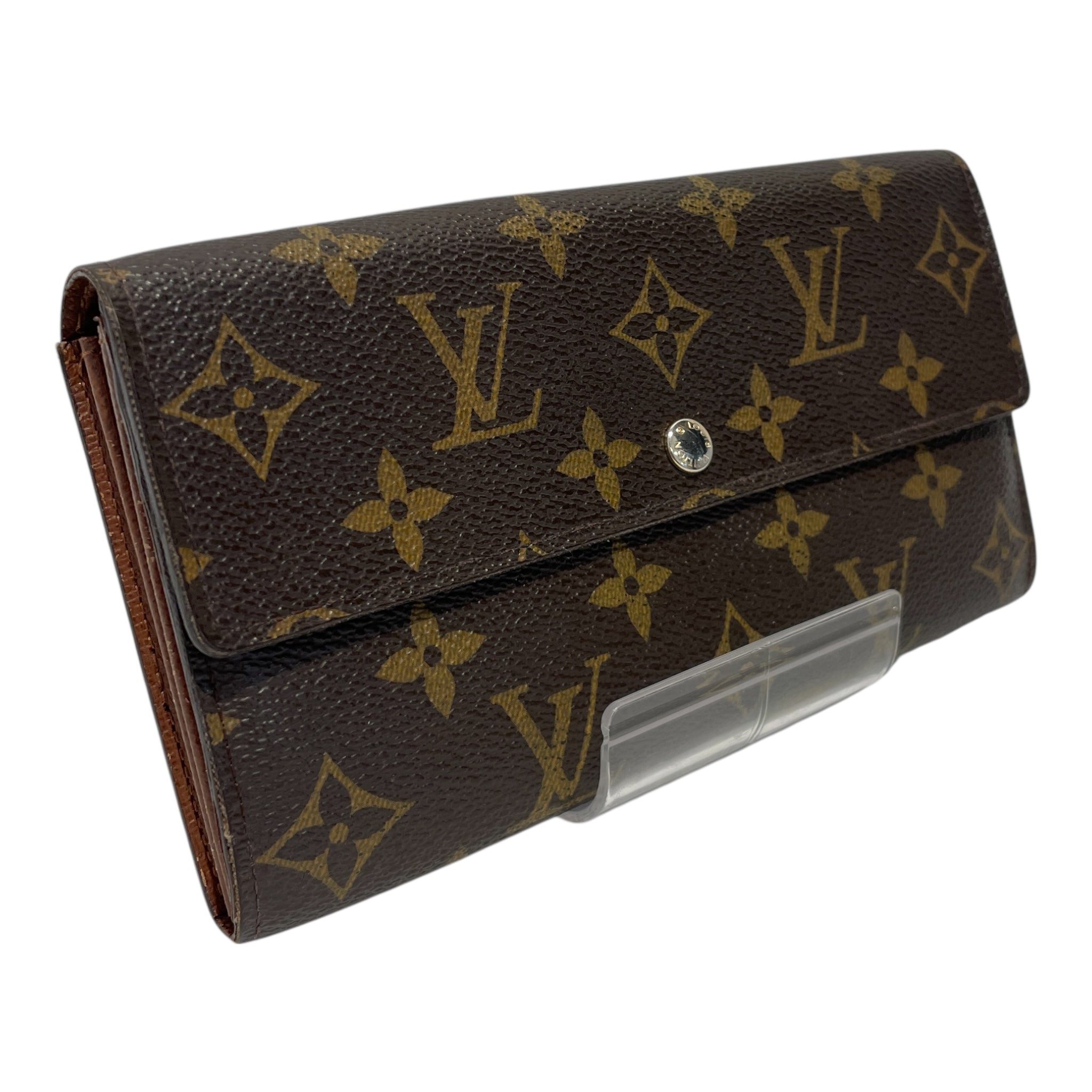 LOUIS VUITTON/Bifold Wallet/Monogram/Leather/BRW/LONG BIFOLD MONOGRAM WALLET view 2