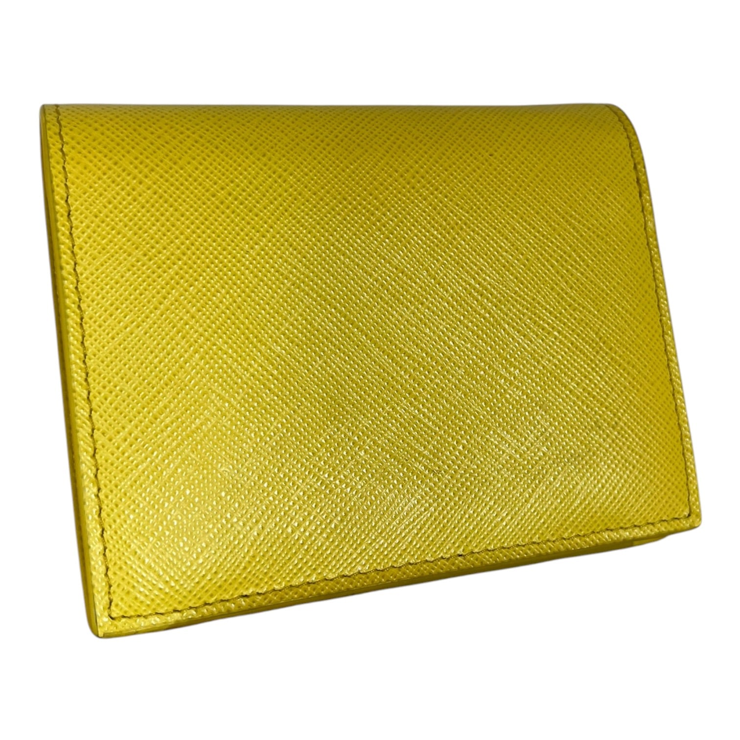 PRADA/Bifold Wallet/Leather/YEL/L's/ view 2