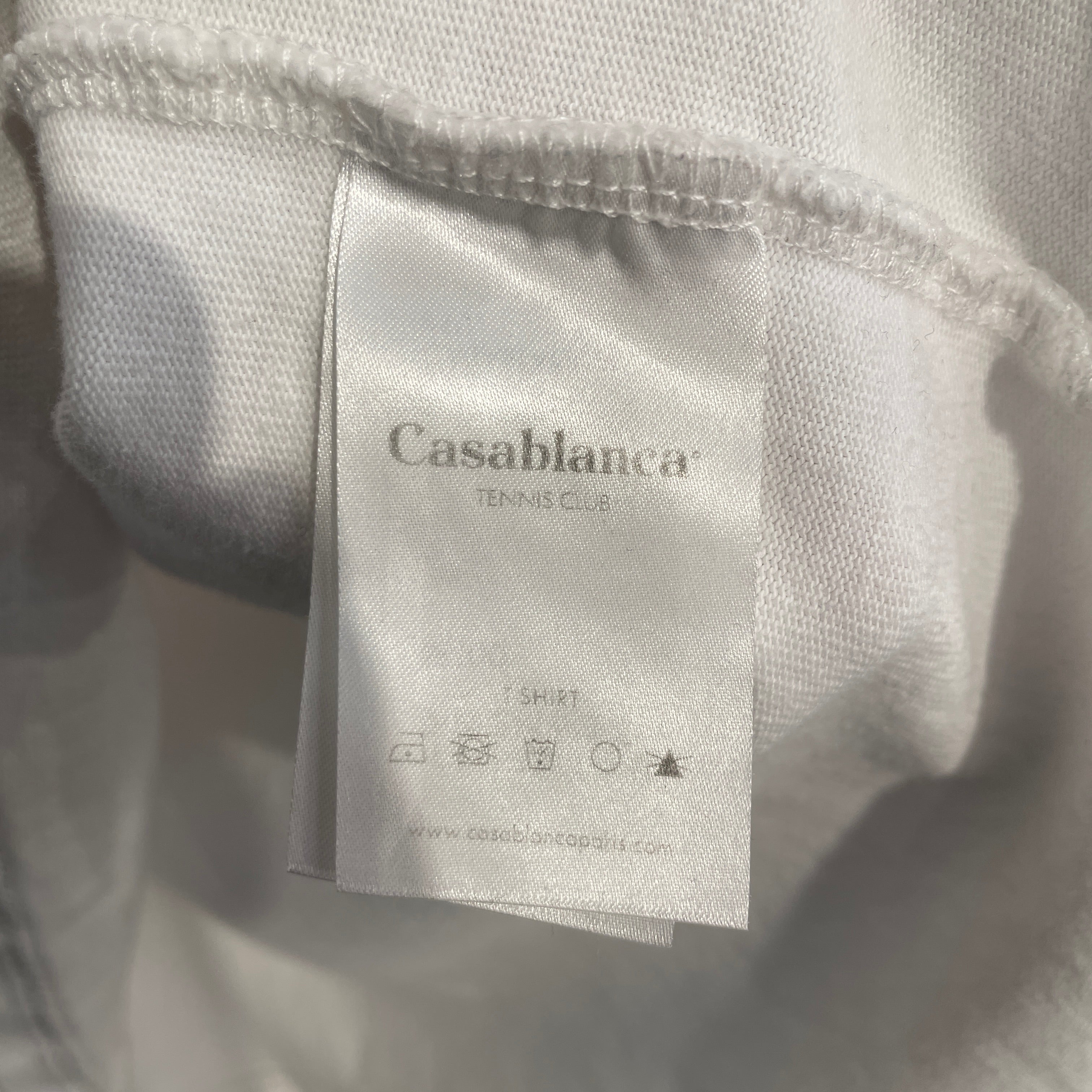 CASABLANCA/T-Shirt/M/Cotton/WHT/Graphic/AUTOMNE-HIVER 19/20 TEE view 4