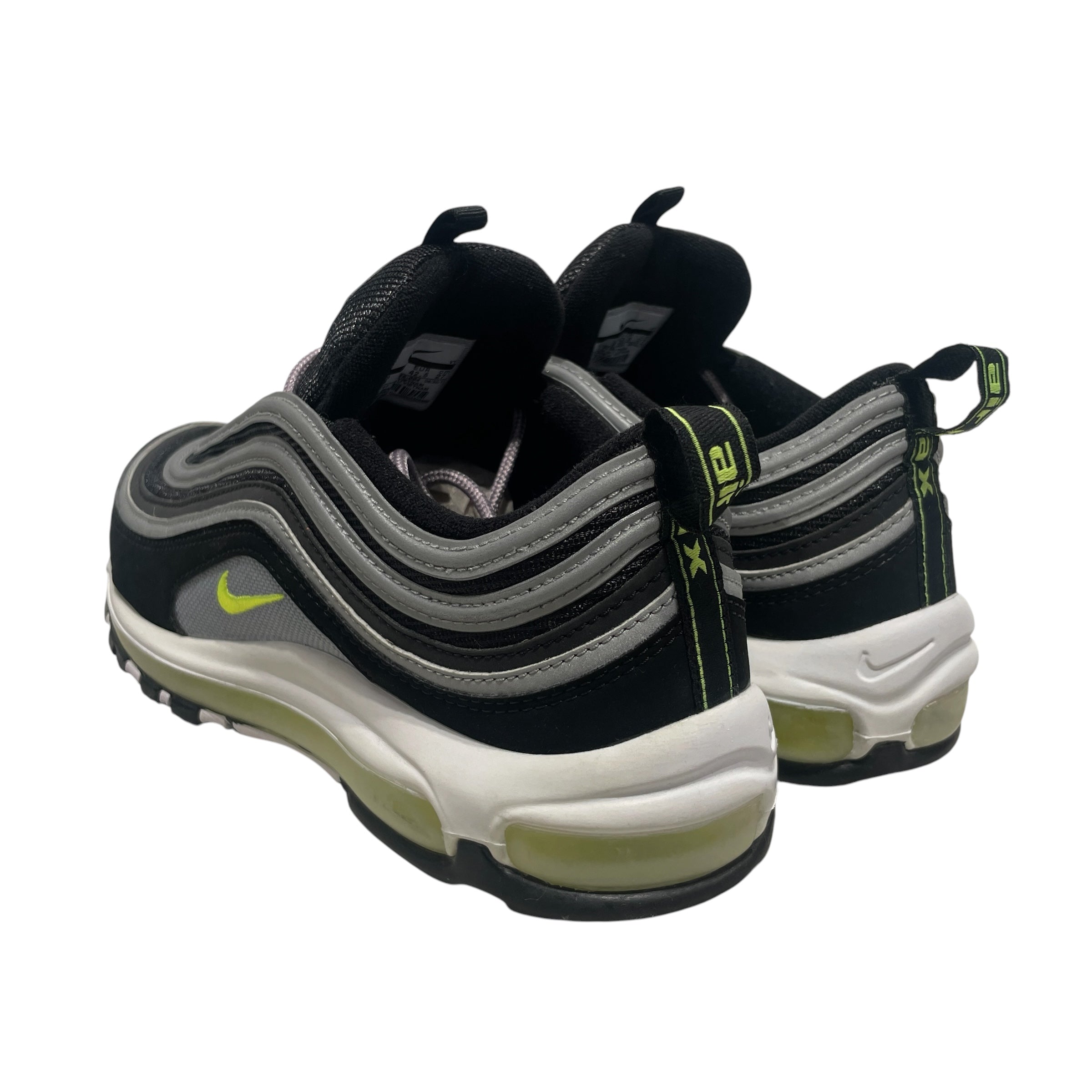 NIKE/Low-Sneakers/US 9/Suede/BLK/NIKE AIR MAX 97 OG BLACK VOLT view 2