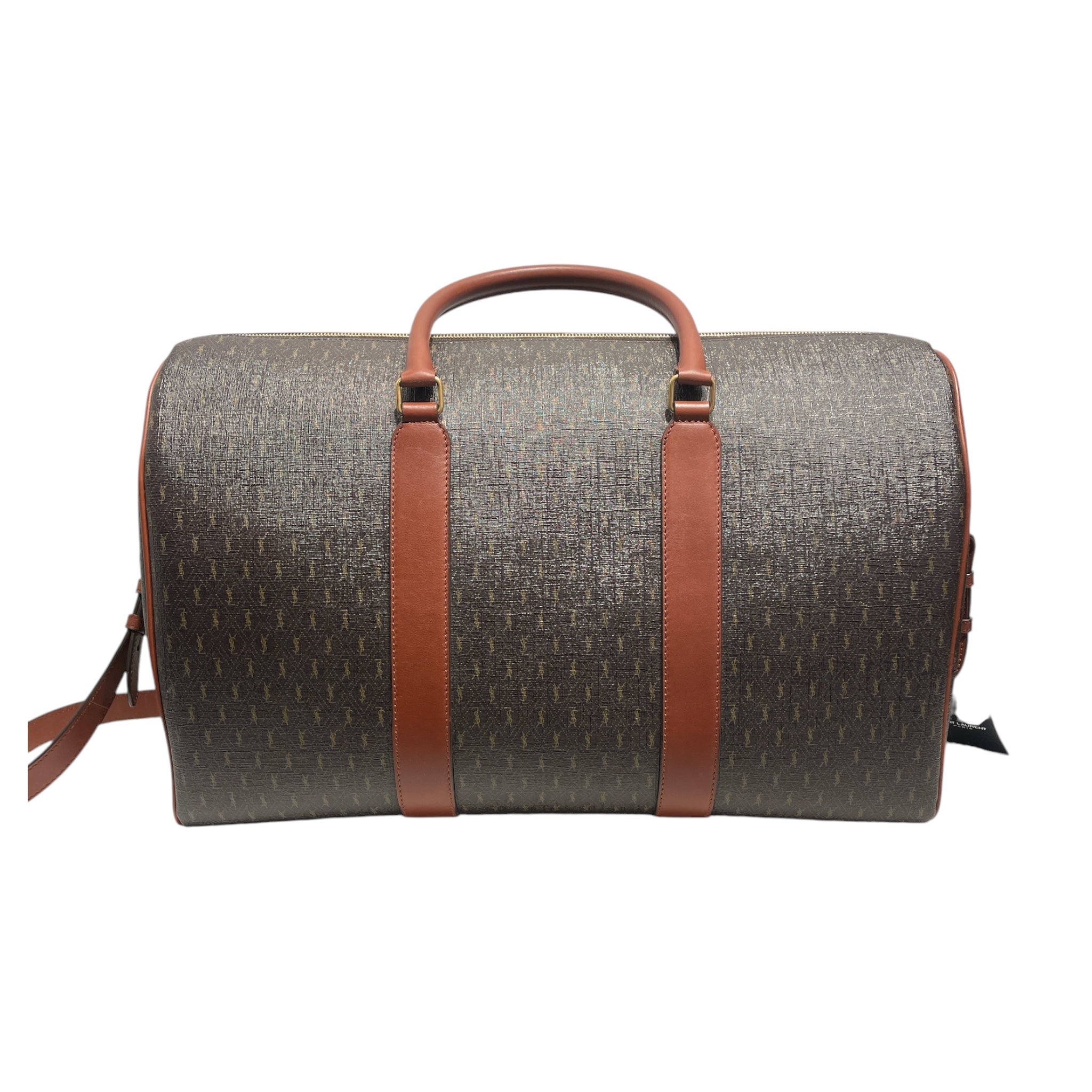 SAINT LAURENT/Luggage/Monogram/Leather/BRW/Duffle 48H view 2