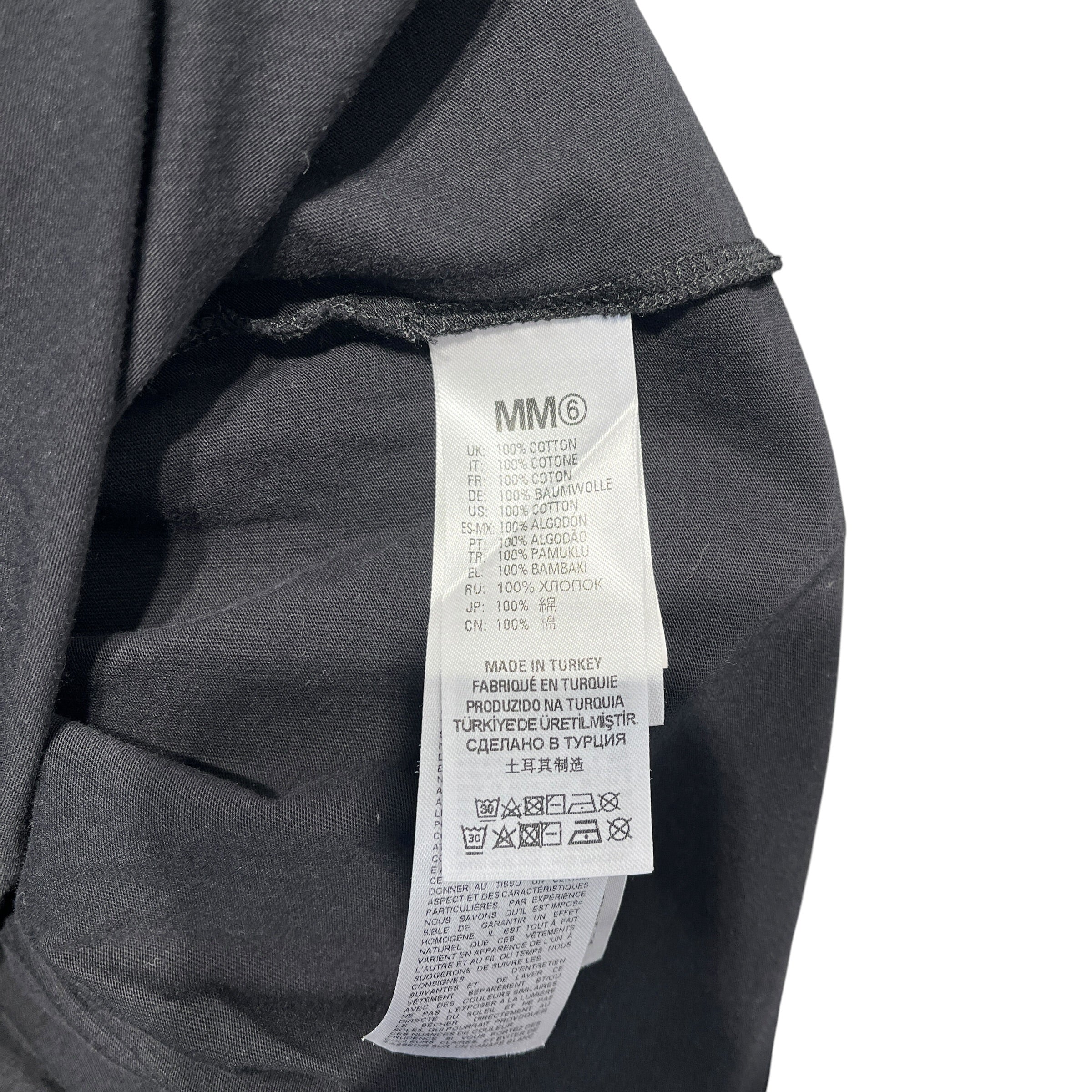 Maison Margiela/T-Shirt/14/Cotton/BLK/6 "numbers" view 4