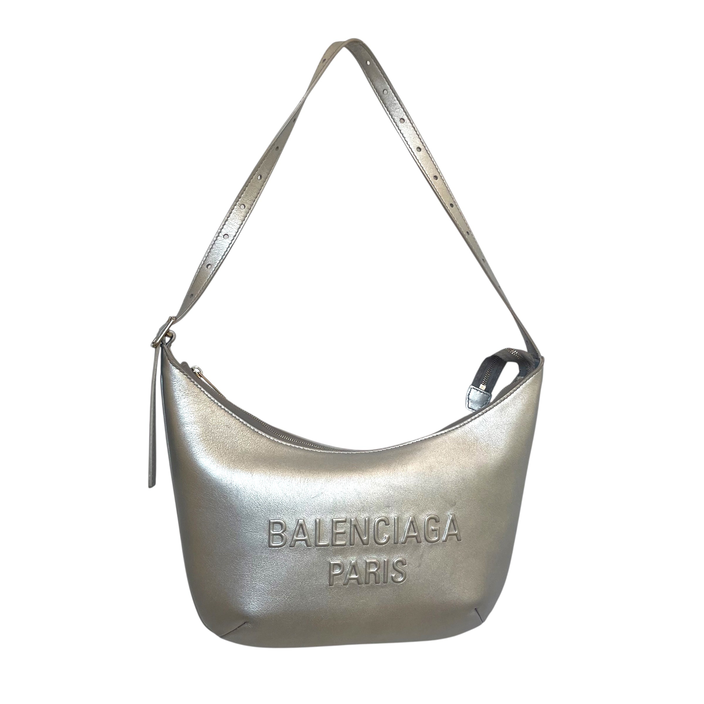 BALENCIAGA/Cross Body Bag/Leather/SLV/MARY KATE SLINGBAG view 1