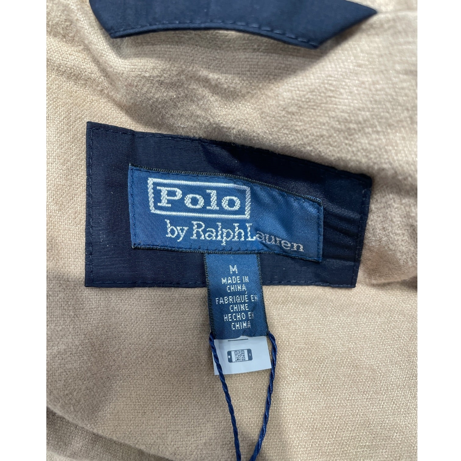 POLO RALPH LAUREN/Windbreaker/M/Nylon/NVY/Faille Hooded Anorak Jacket view 3