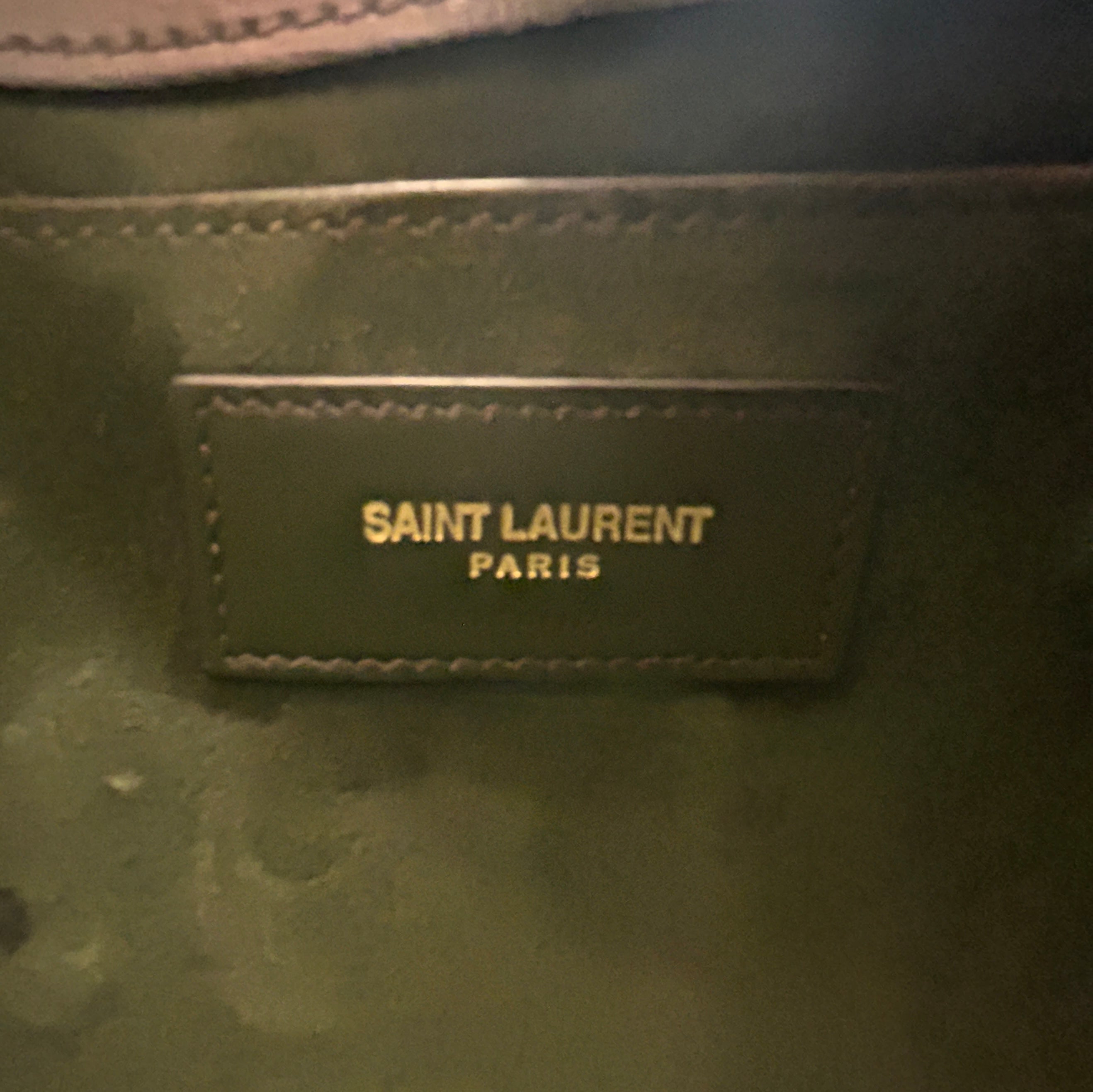 SAINT LAURENT/Cross Body Bag/Leather/GRN/KATE view 6