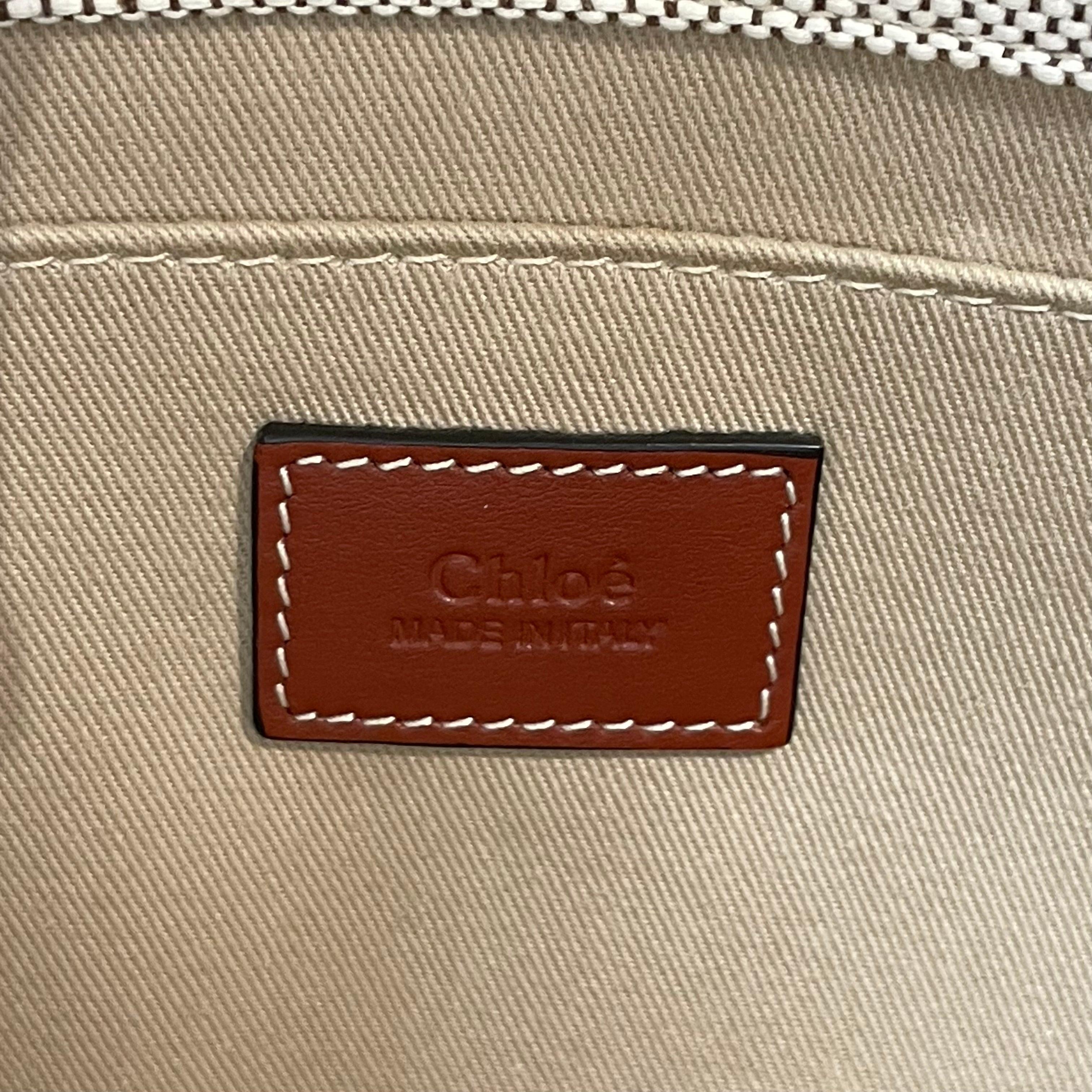 Chloe/Bag/Cotton/WHT/Woody linen tote view 6