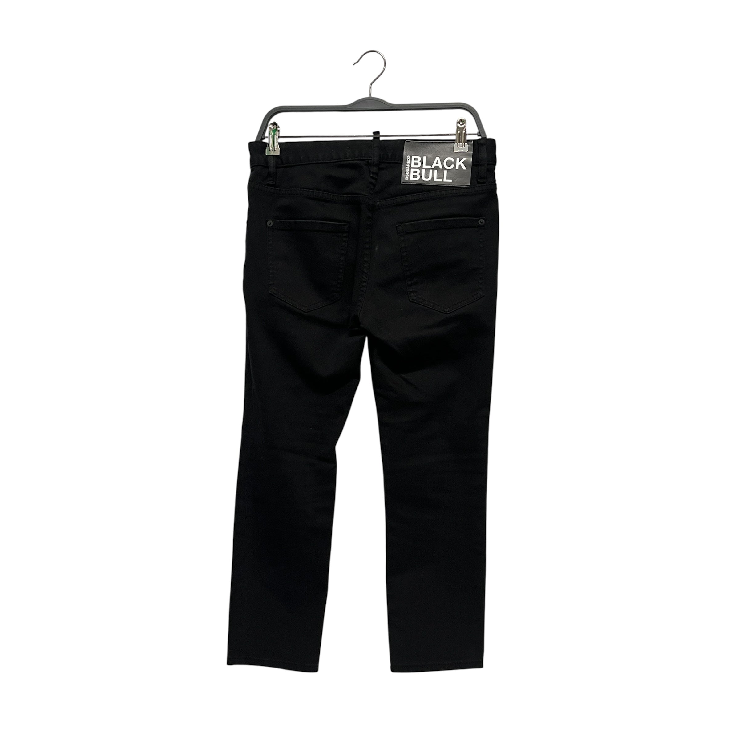 DSQUARED2/Skinny Pants/34/Denim/BLK/BLACK BULL view 2