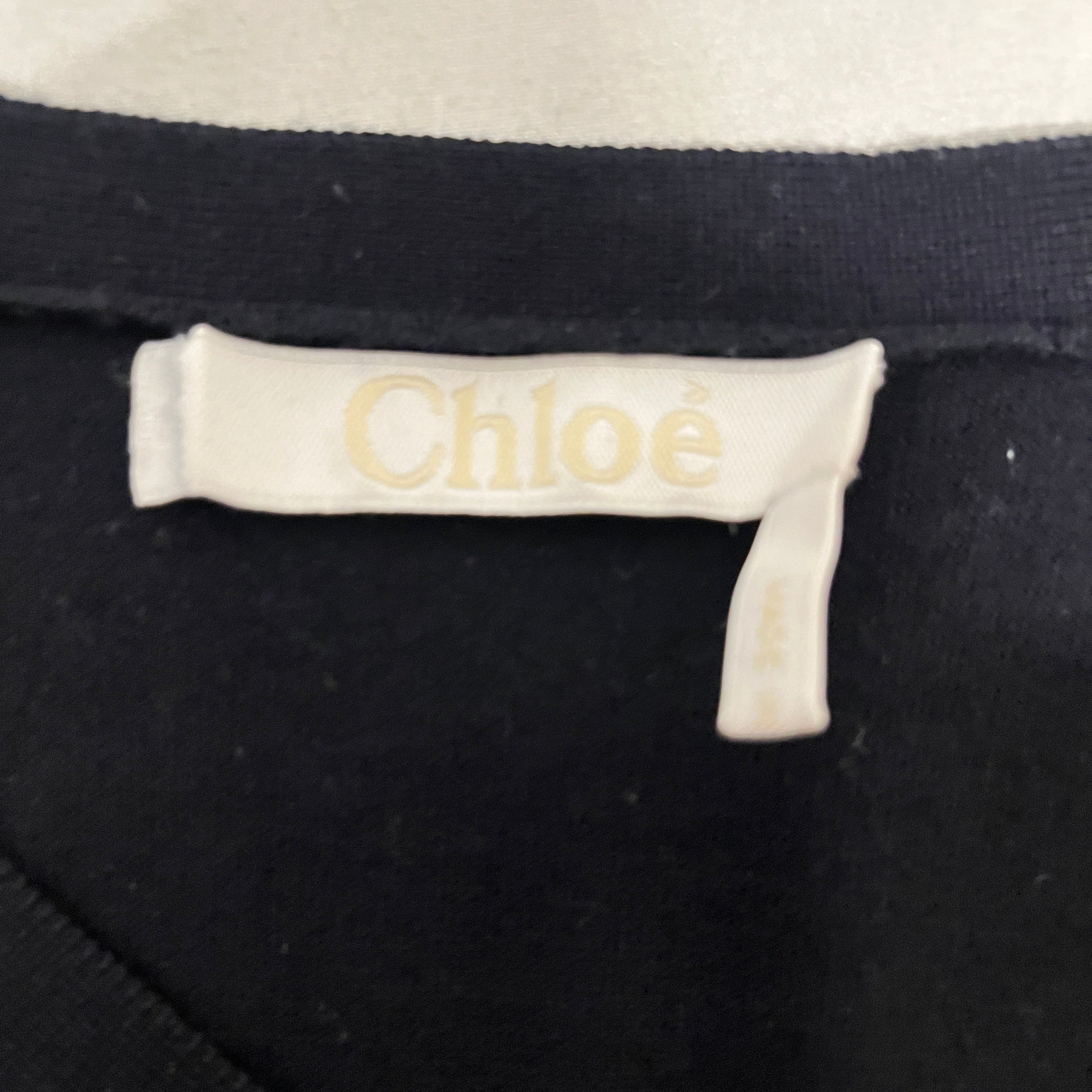 Chloe/Cardigan/XS/Cotton/NVY/V NECK CARDIGAN view 3