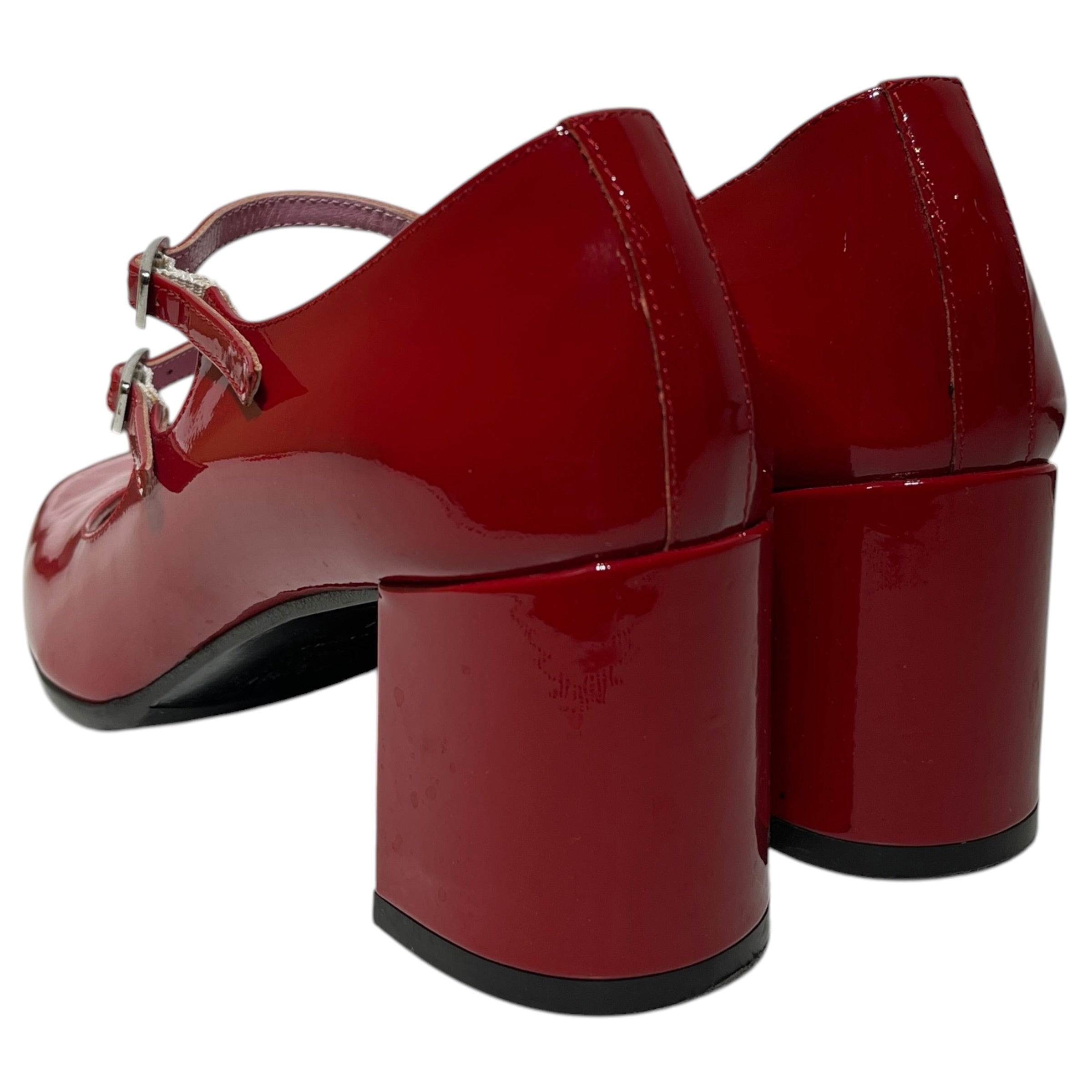 Carel Paris/Heels/US 6/Leather/RED/Double Strap Heel view 2