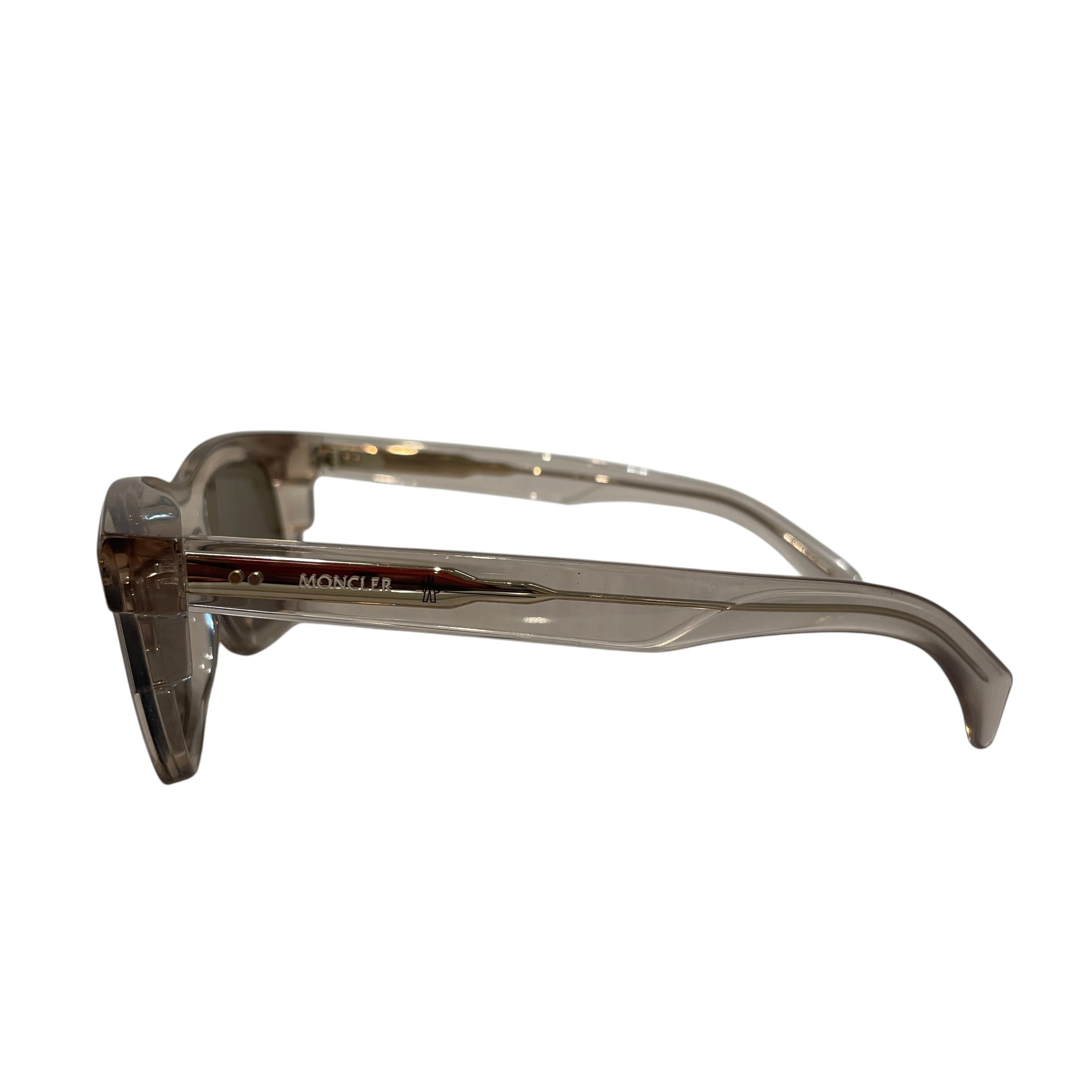 MONCLER/Sunglasses/Celluloid/GLD/M's/Claro Transparent Butter view 3