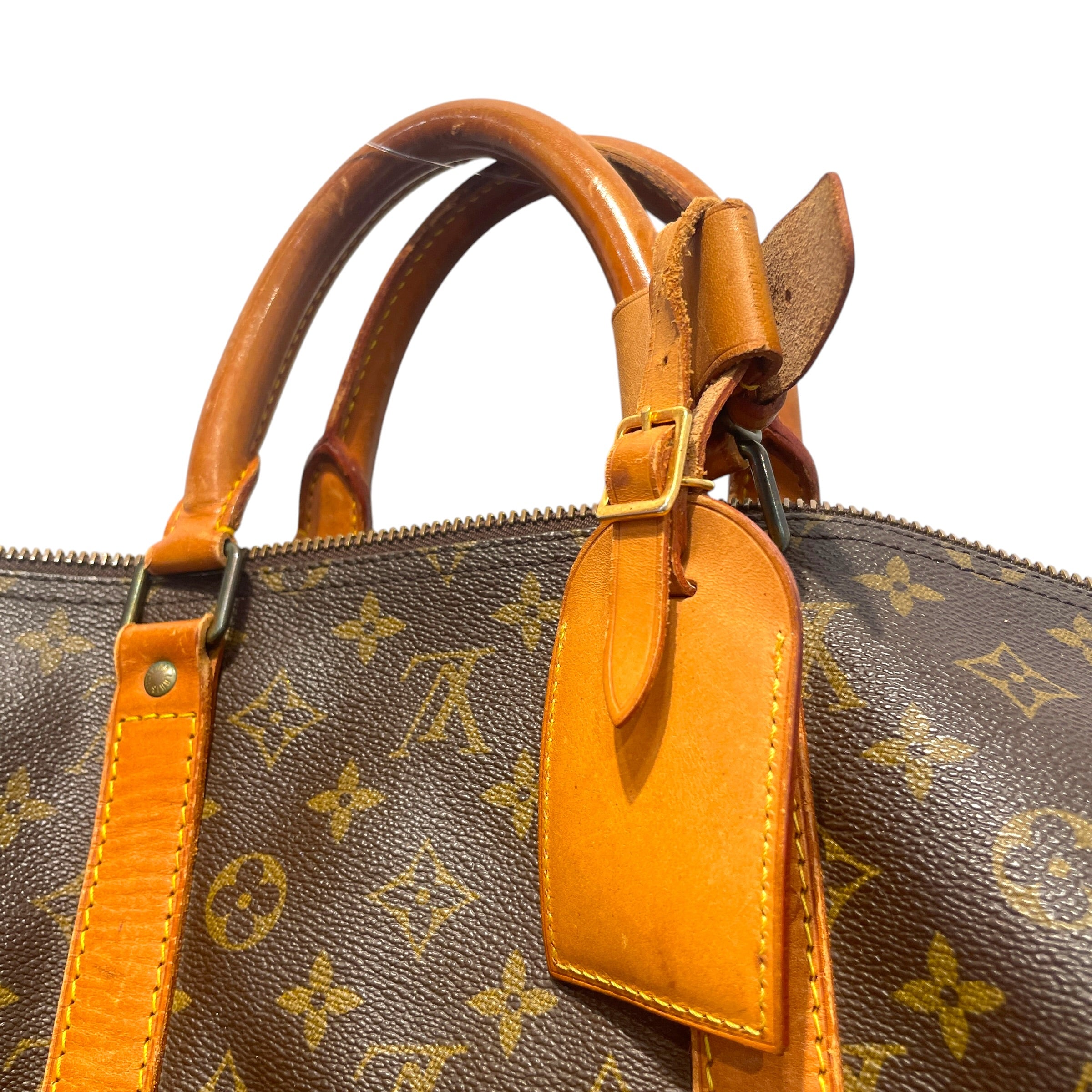 LOUIS VUITTON/Luggage/Monogram/Leather/BRW/keepall view 4