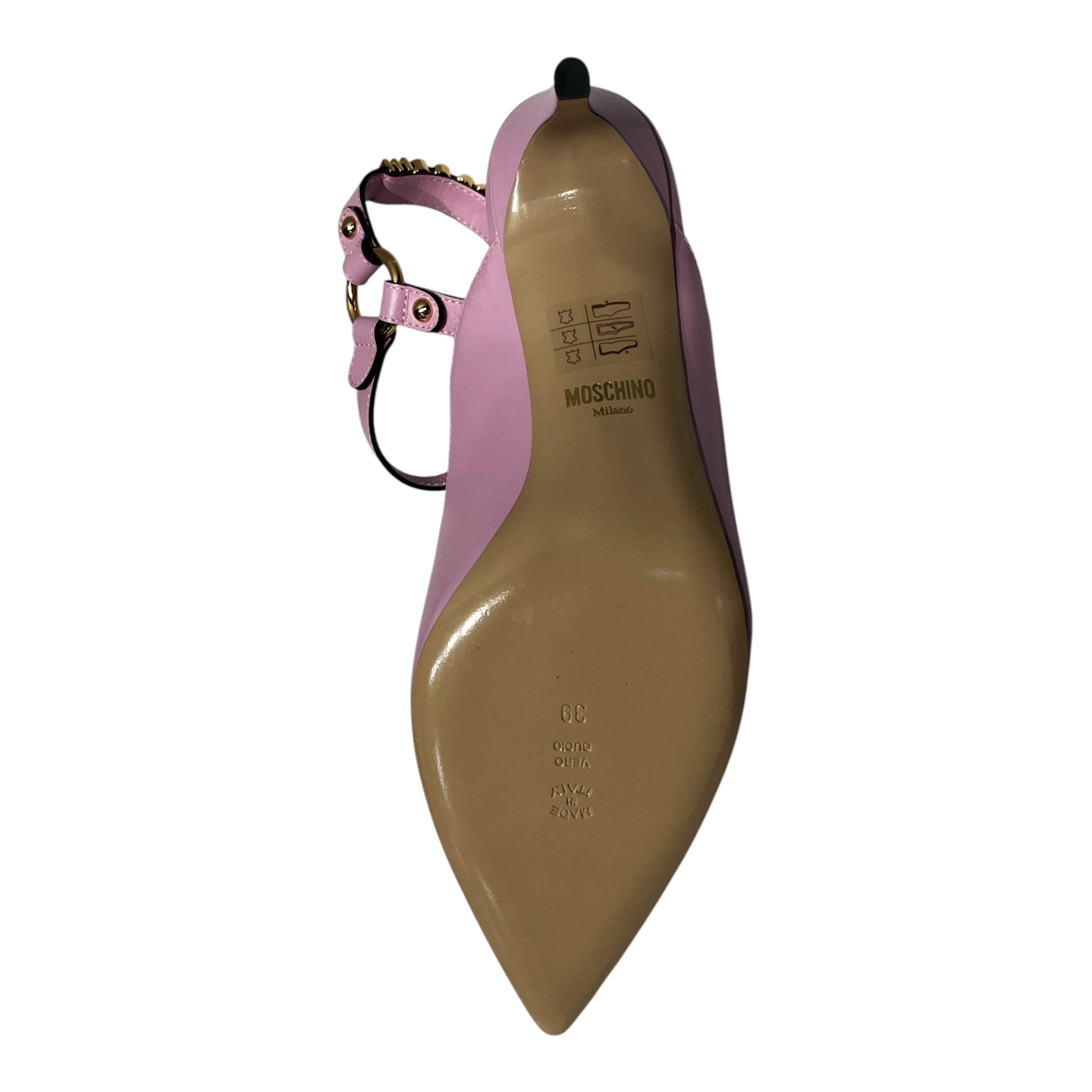 MOSCHINO/Heels/EU 39/Leather/PPL/55MM PUMPS / LILAC / STRAP view 4