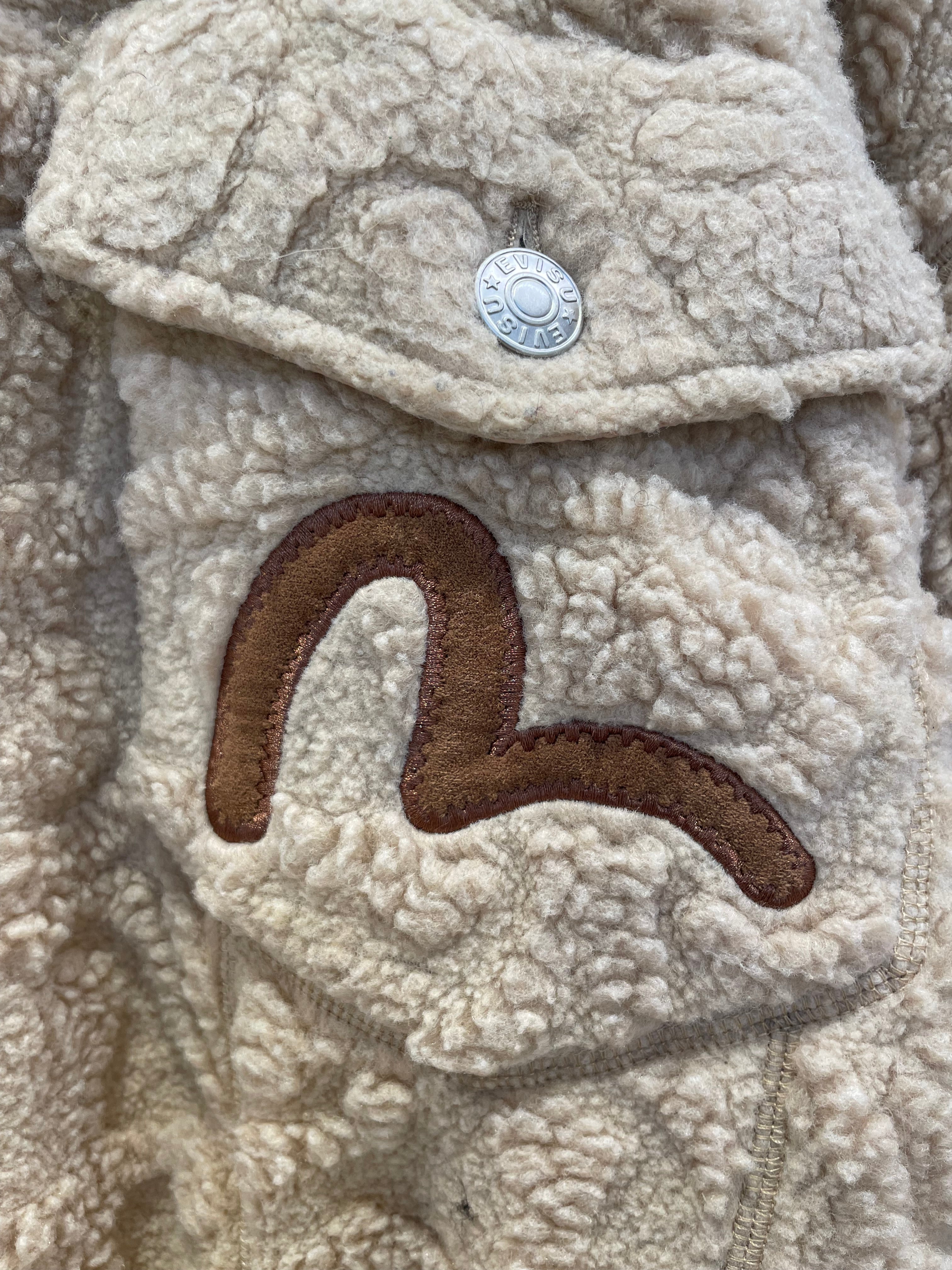 EVISU/Fleece Jkt/XXL/Polyester/CRM/JACQUARD FLUFFY view 5
