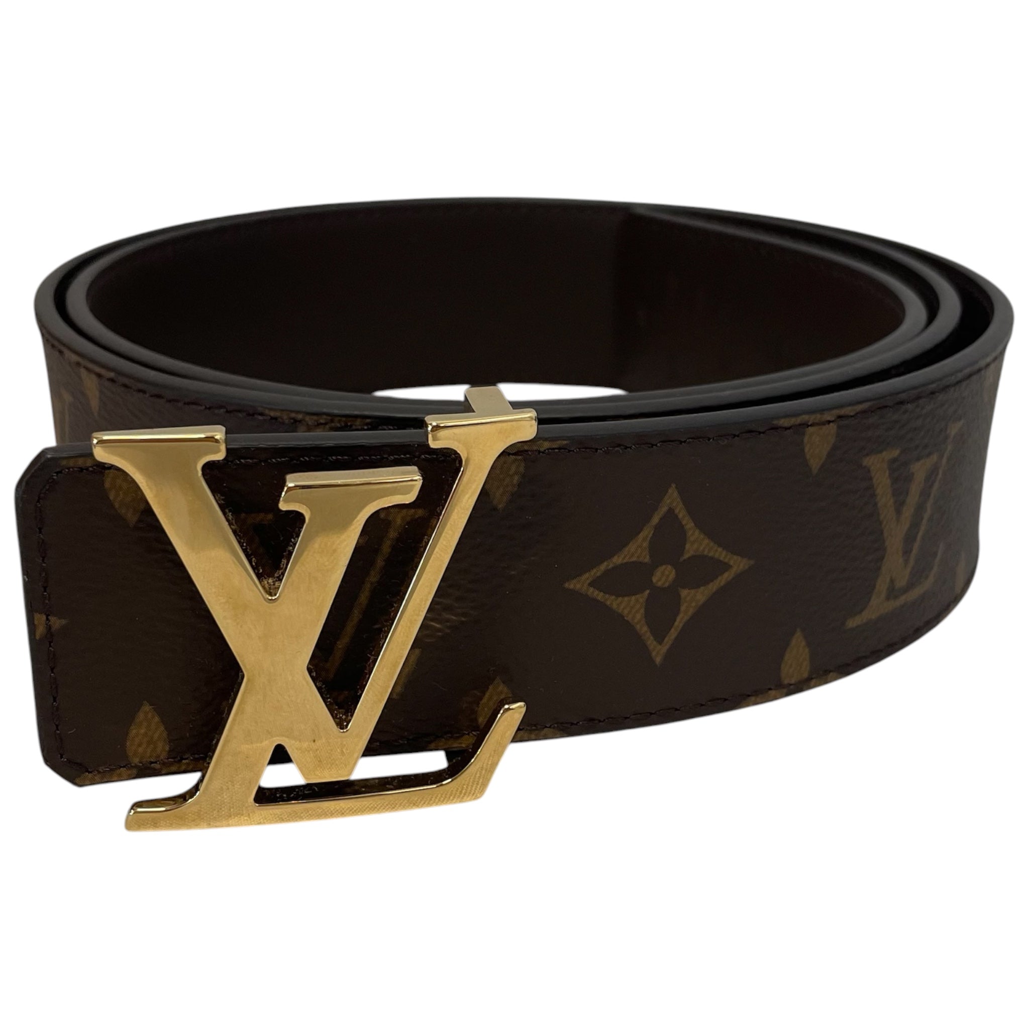 LOUIS VUITTON/Belt/Monogram/Leather/BRW/M's/ view 1