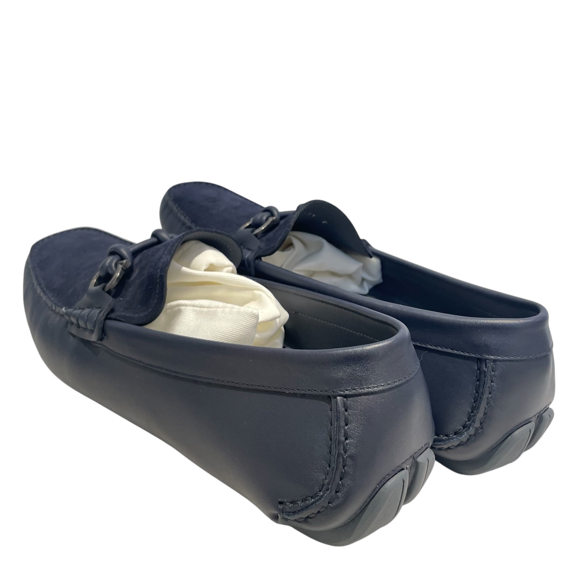 Salvatore Ferragamo/Deck Shoes/US 11.5/IDG/sil logo inside/ferro drivers view 2
