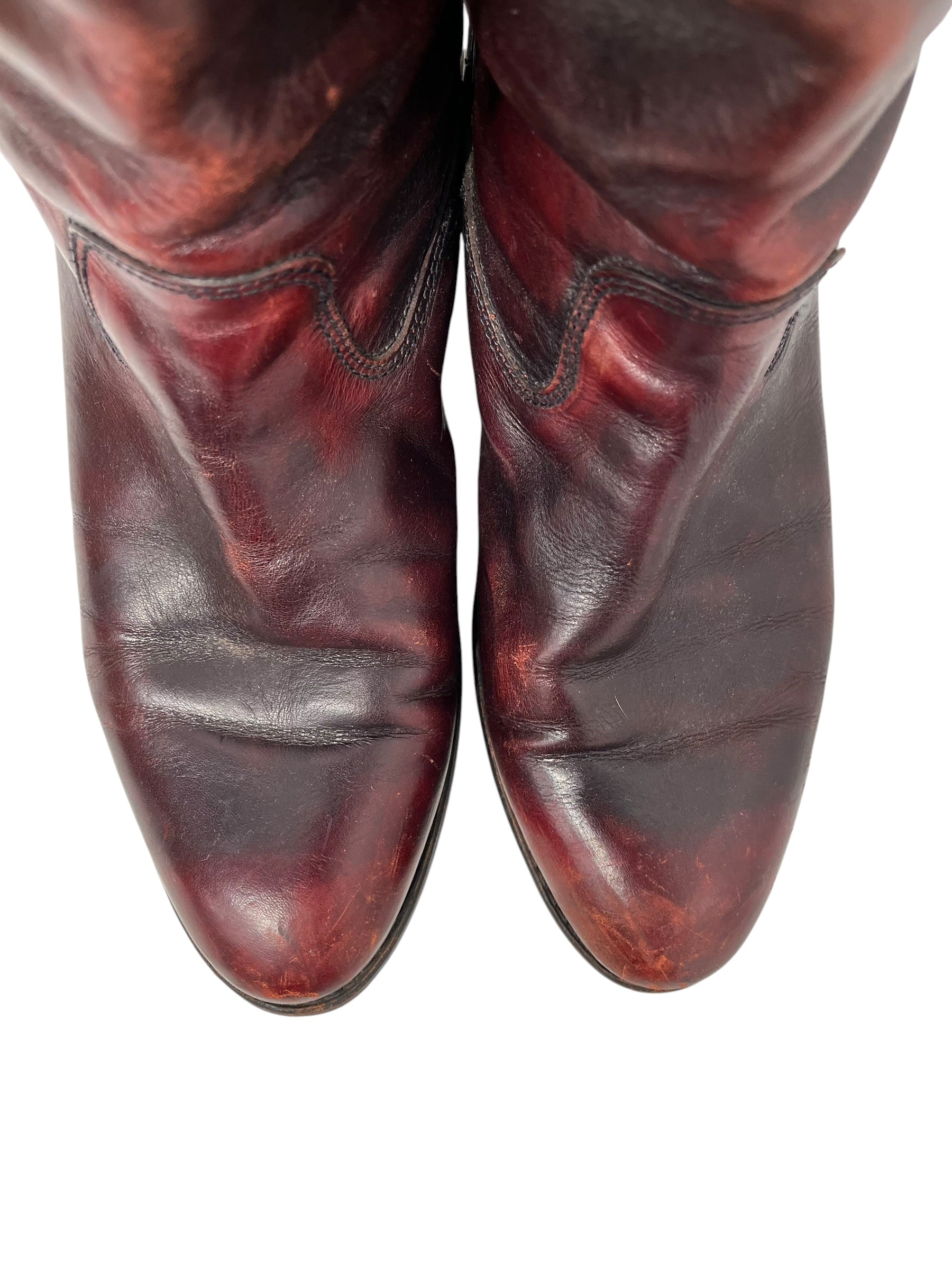 FRYE/Long Boots/US 10/Leather/BRD/RDING BOOT/ WASHED OUT RED view 6