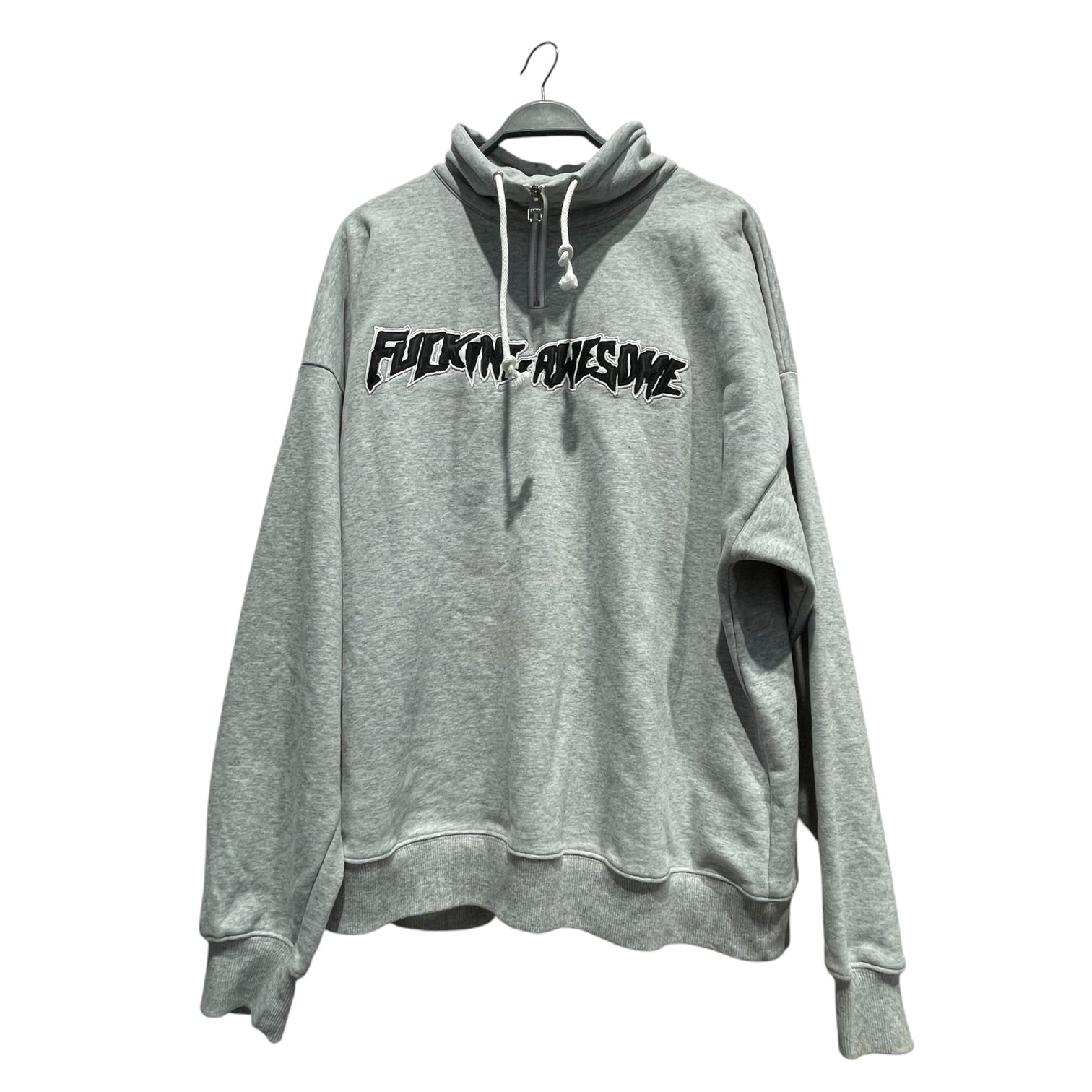 Fucking Awesome/Sweatshirt/XXL/Cotton/GRY/High Neck/FUCKING AWESOME QUARTER ZIP view 1