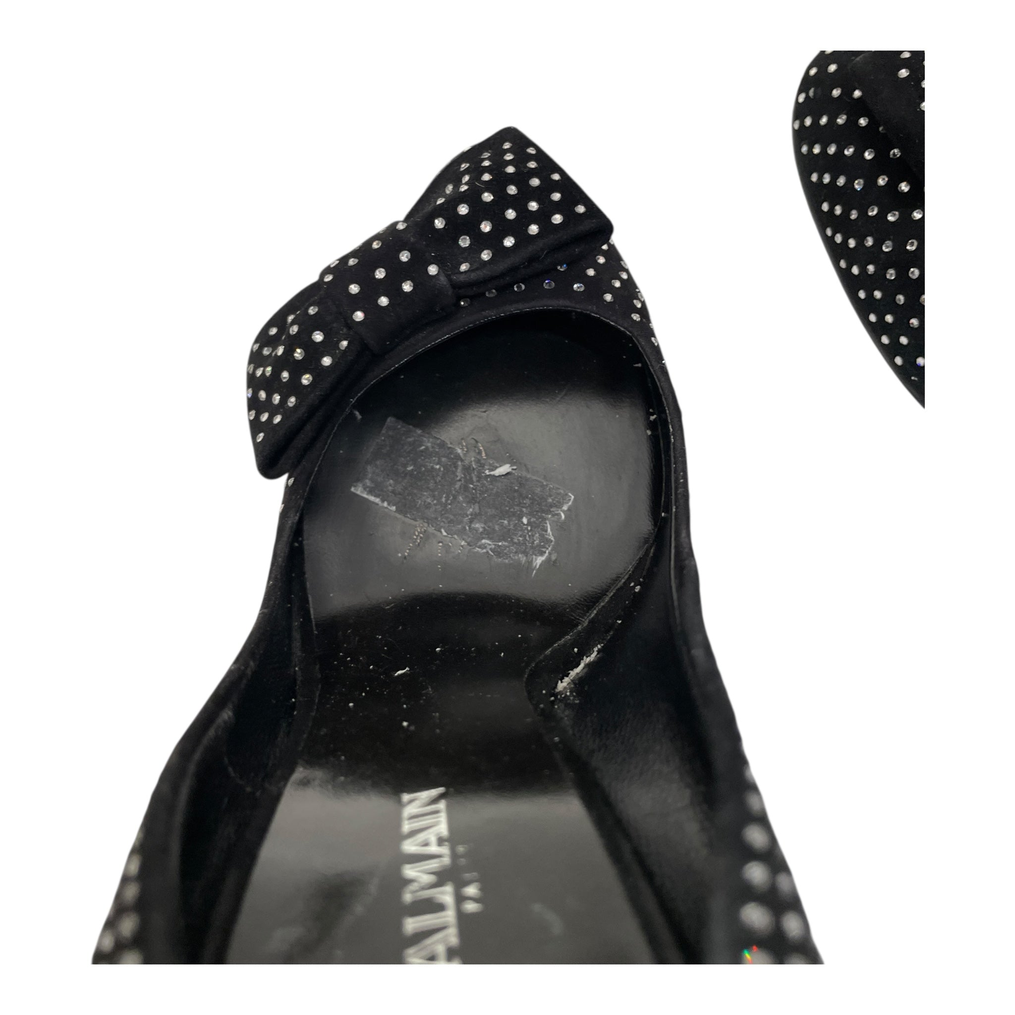 Giuseppe Zanotti/BALMAIN/Heels/EU 36.5/All Over Print/Suede/BLK/VIBRAM SOLE ALL OVER STUD view 5