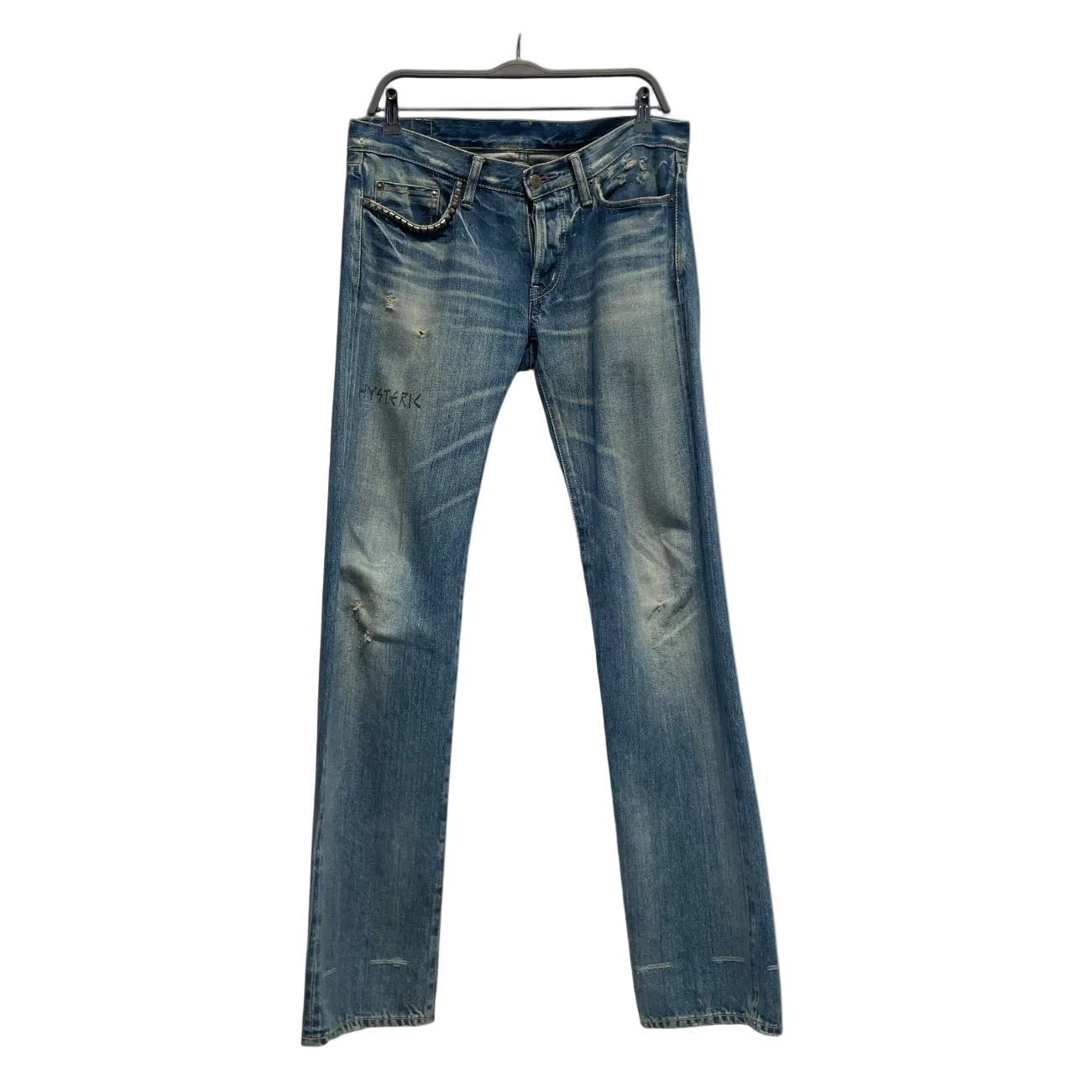 HYSTERIC GLAMOUR/Skinny Pants/32/Denim/IDG/studded pocket view 1
