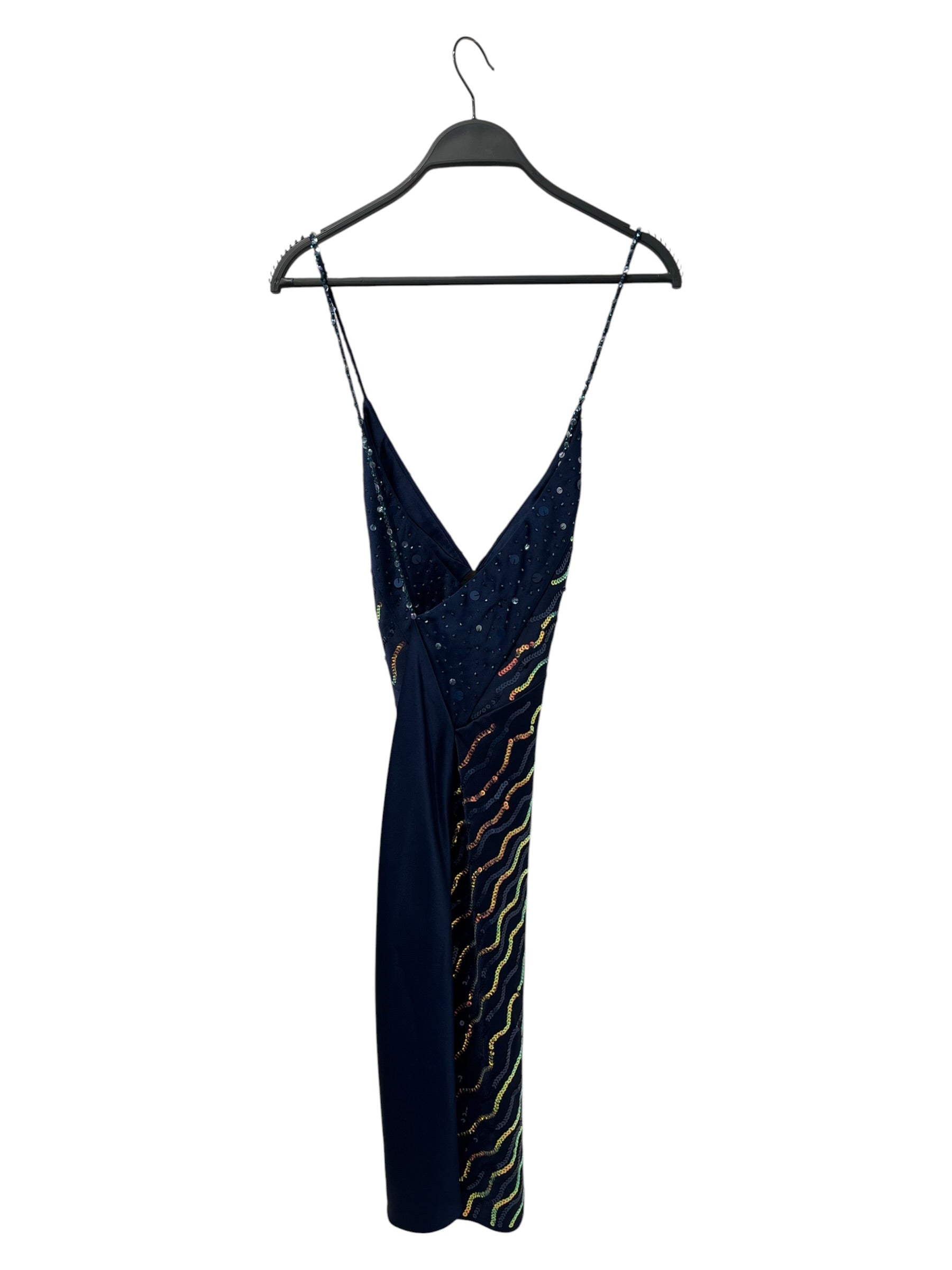 MARNI/SL Dress/36/Rayon/NVY/SEQUINS VERTICLE view 2