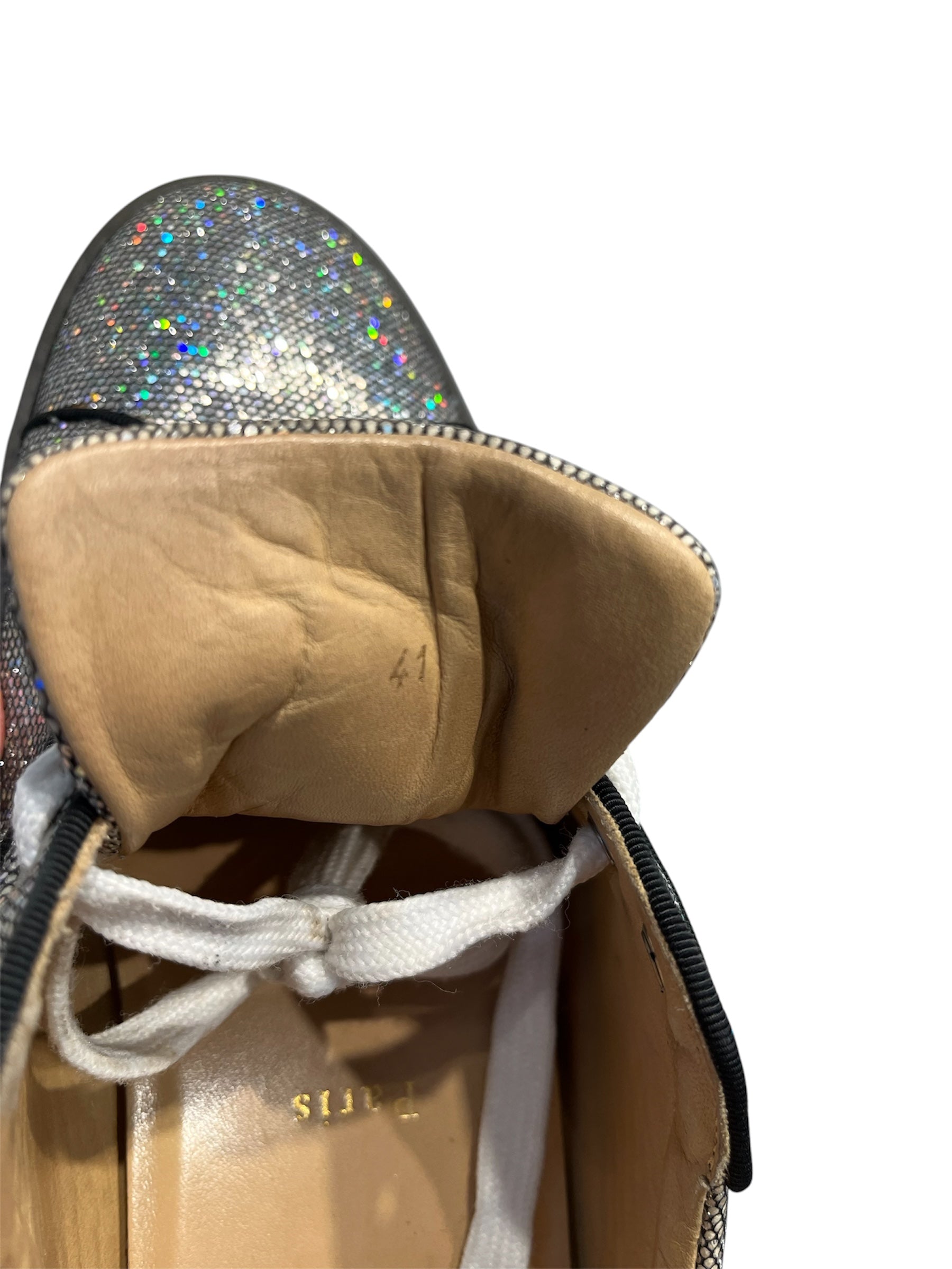 Christian Louboutin/Low-Sneakers/US 9/Cotton/SLV/ view 4