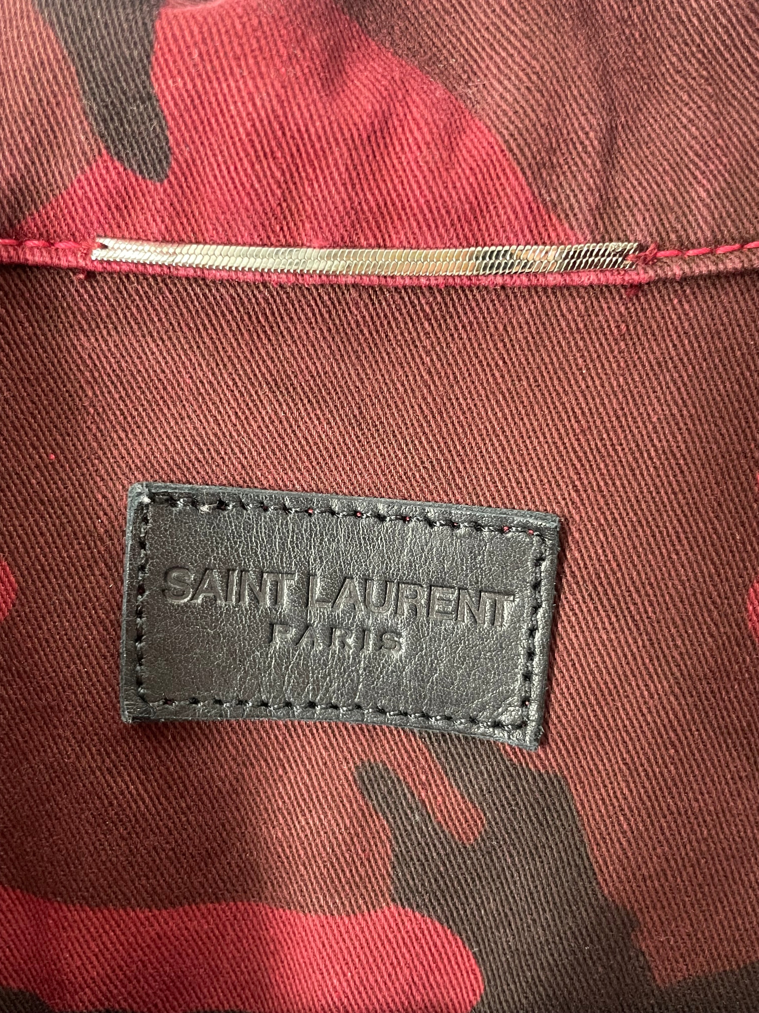 SAINT LAURENT/Jacket/L/Cotton/RED/Camouflage/JP53 2020 00329 CARGO JKT view 5