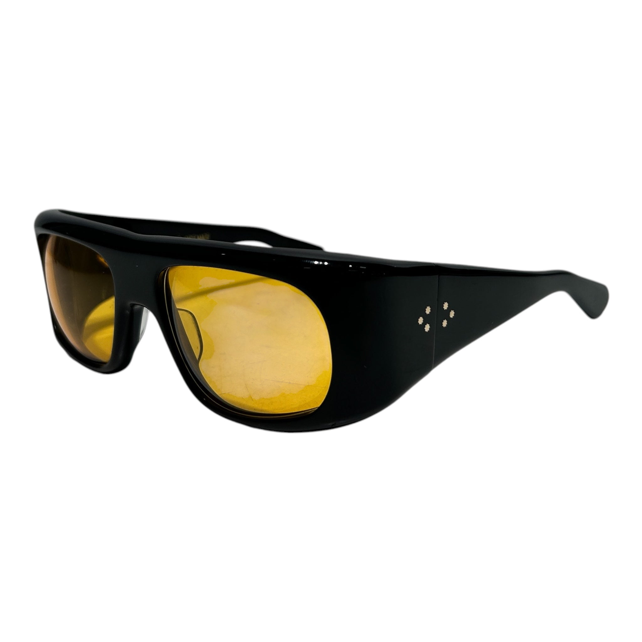 JACQUES MARIE MAGE/Sunglasses/Plastic/BLK/M's/YELLOW LENS view 2