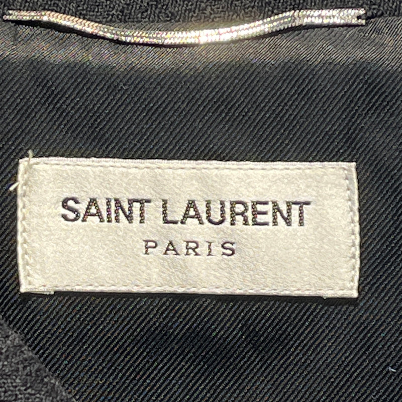 SAINT LAURENT/Jacket/58/Cotton/BLK/EMBROIDERED GEMS