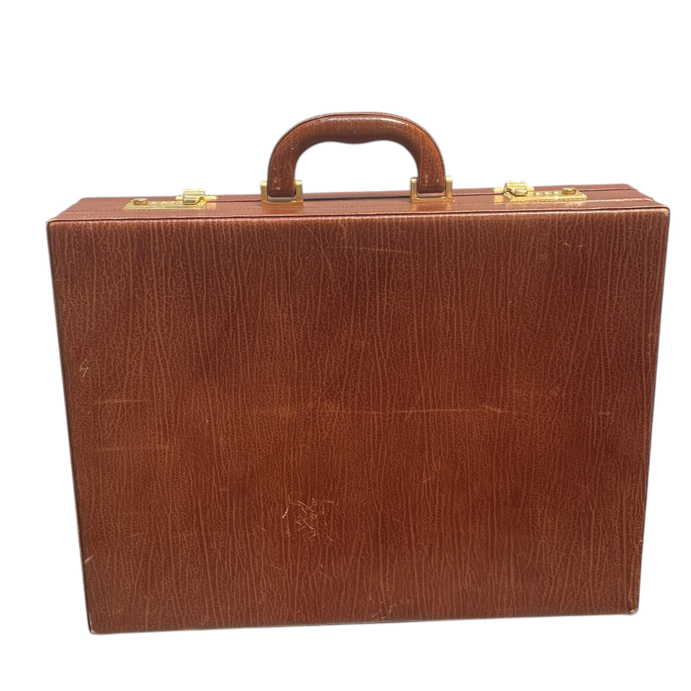 BALLY/Briefcase/Leather/BRW/silver hardwear view 2