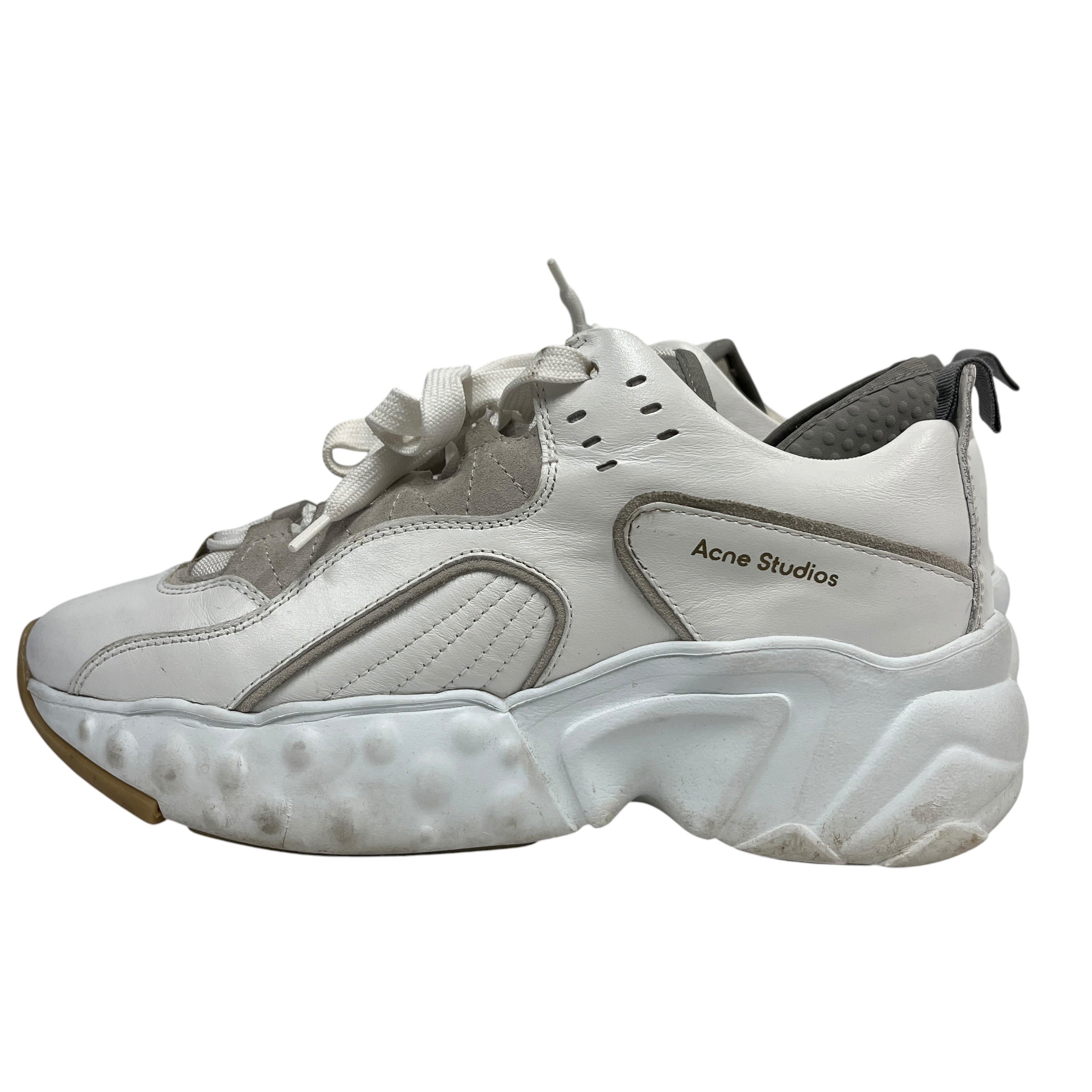 Acne Studios/Low-Sneakers/US 8.5/Leather/WHT/Manhattan White - view 3