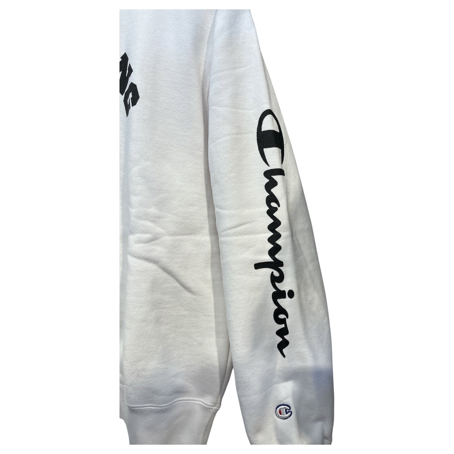 A BATHING APE/Champion/Sweatshirt/L/Cotton/WHT/CLASSIC LOGO CHAMPION SLEEVE view 2
