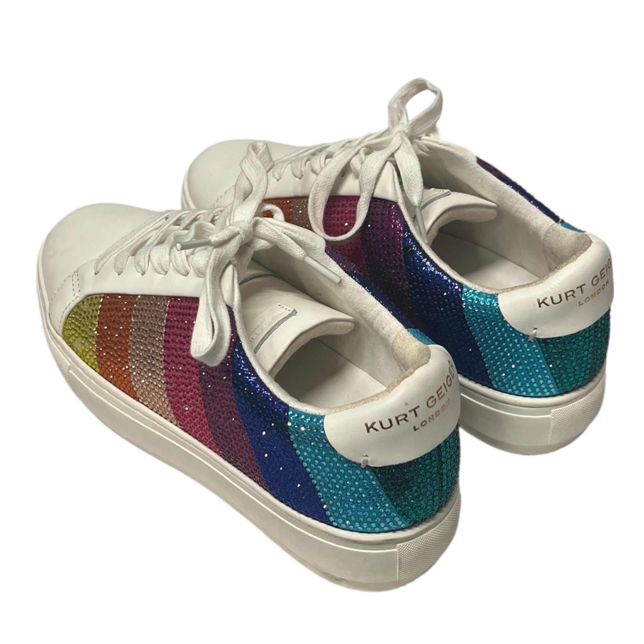 Kurt Geiger/Low-Sneakers/US 7.5/Leather/WHT/ view 2