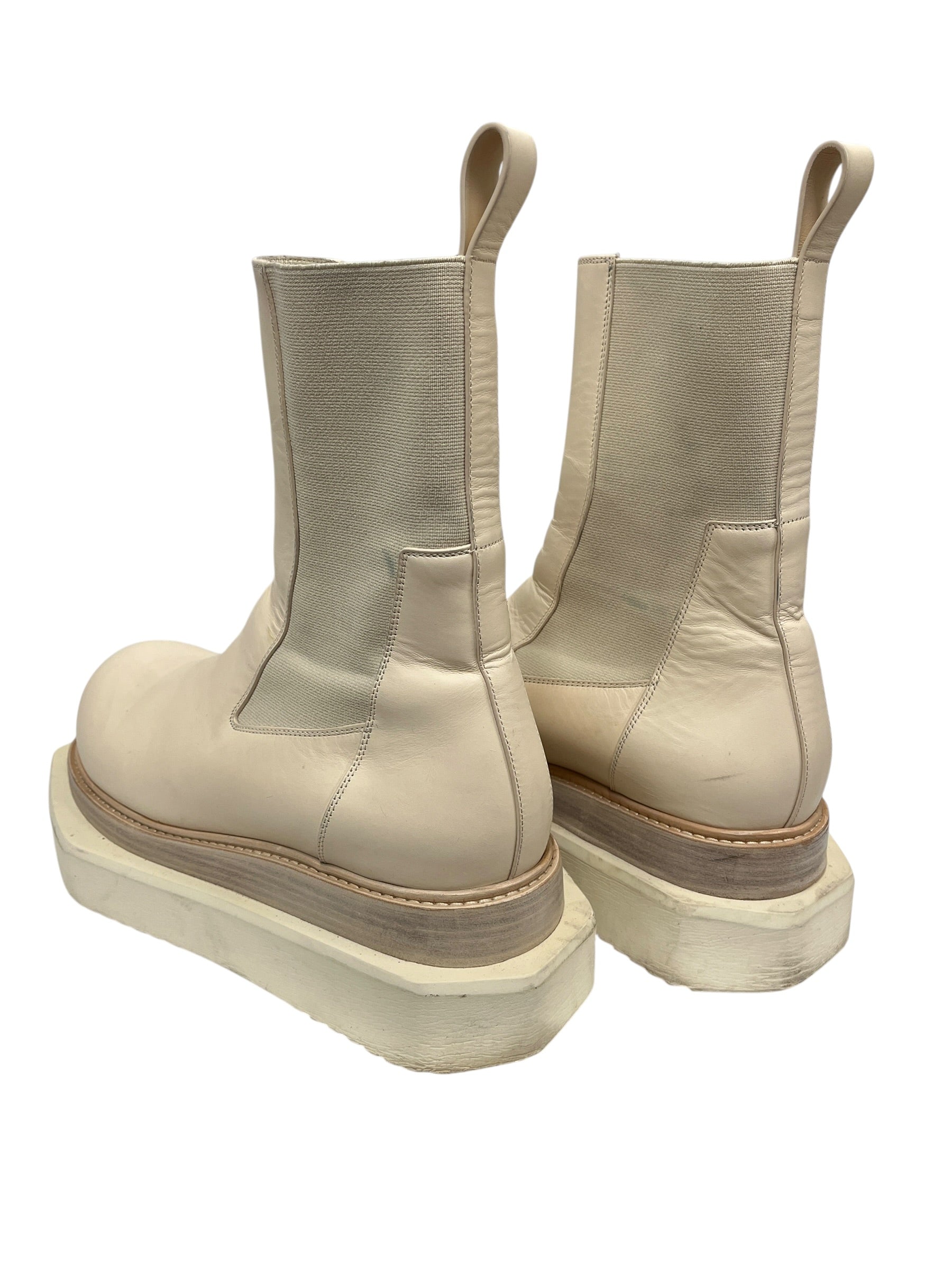 Rick Owens/Pull-On Boots/EU 42.5/Leather/CRM/Beatle Turbo Cyclops view 2