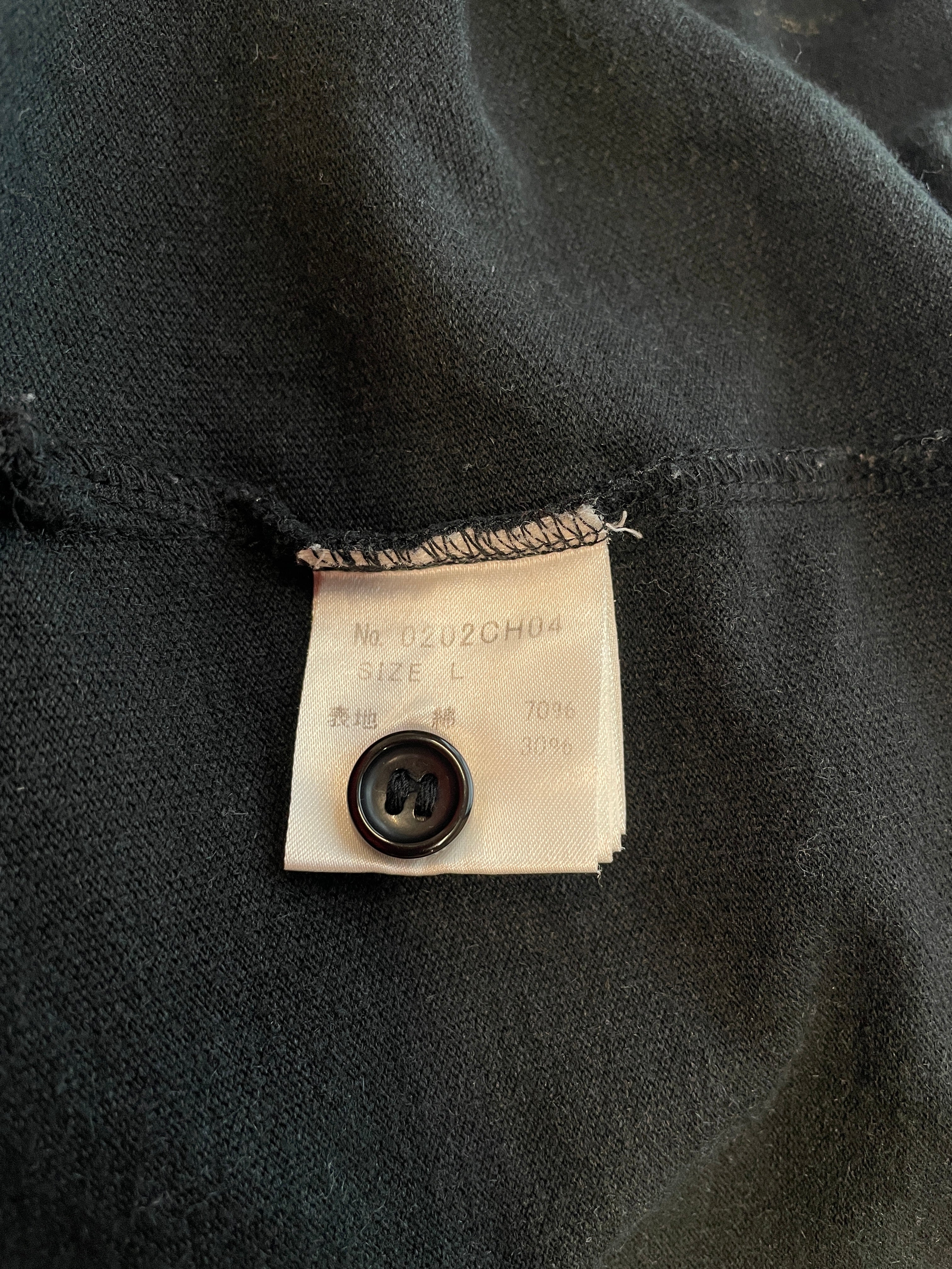 HYSTERIC GLAMOUR/Polo Shirt/L/Polyester/BLK/THUNDER BOLT POLO view 6