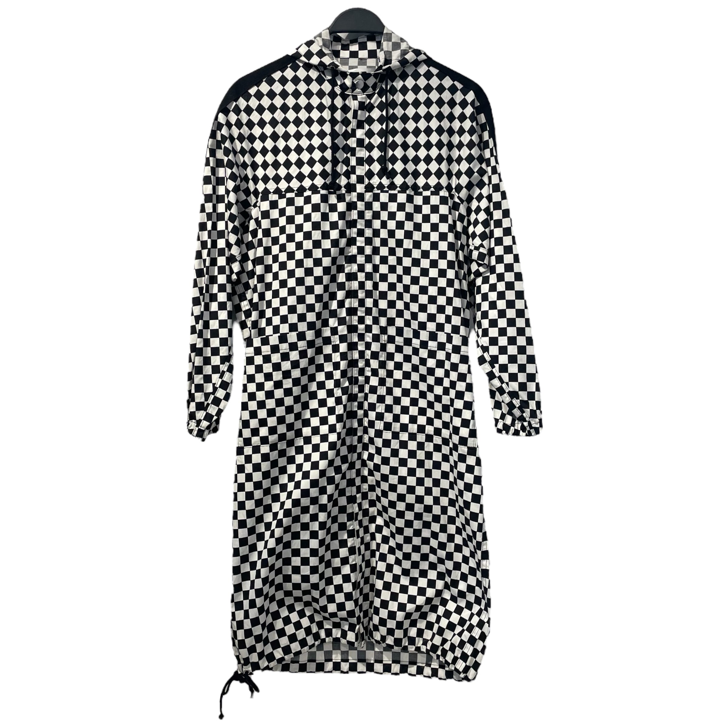 Tao COMME des GARCONS/Trench Coat/M/Cotton/BLK/All Over Print/ view 1