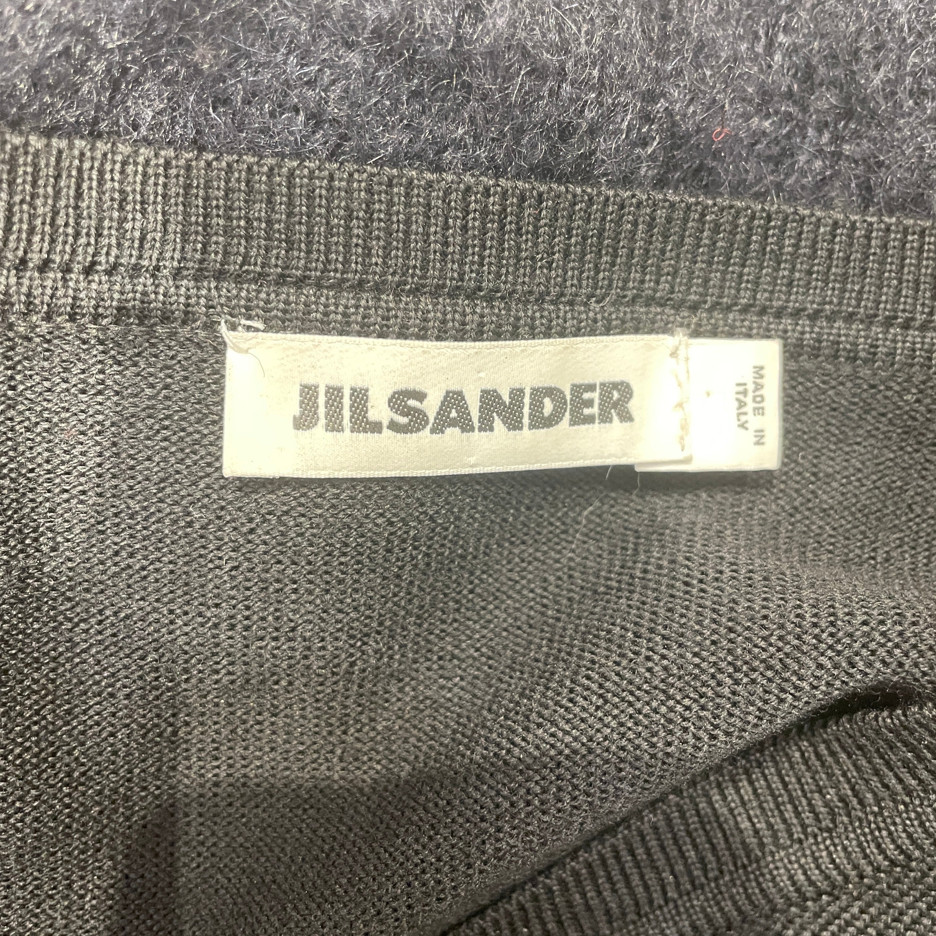 JIL SANDER/Heavy Sweater/42/Wool/NVY/ view 3
