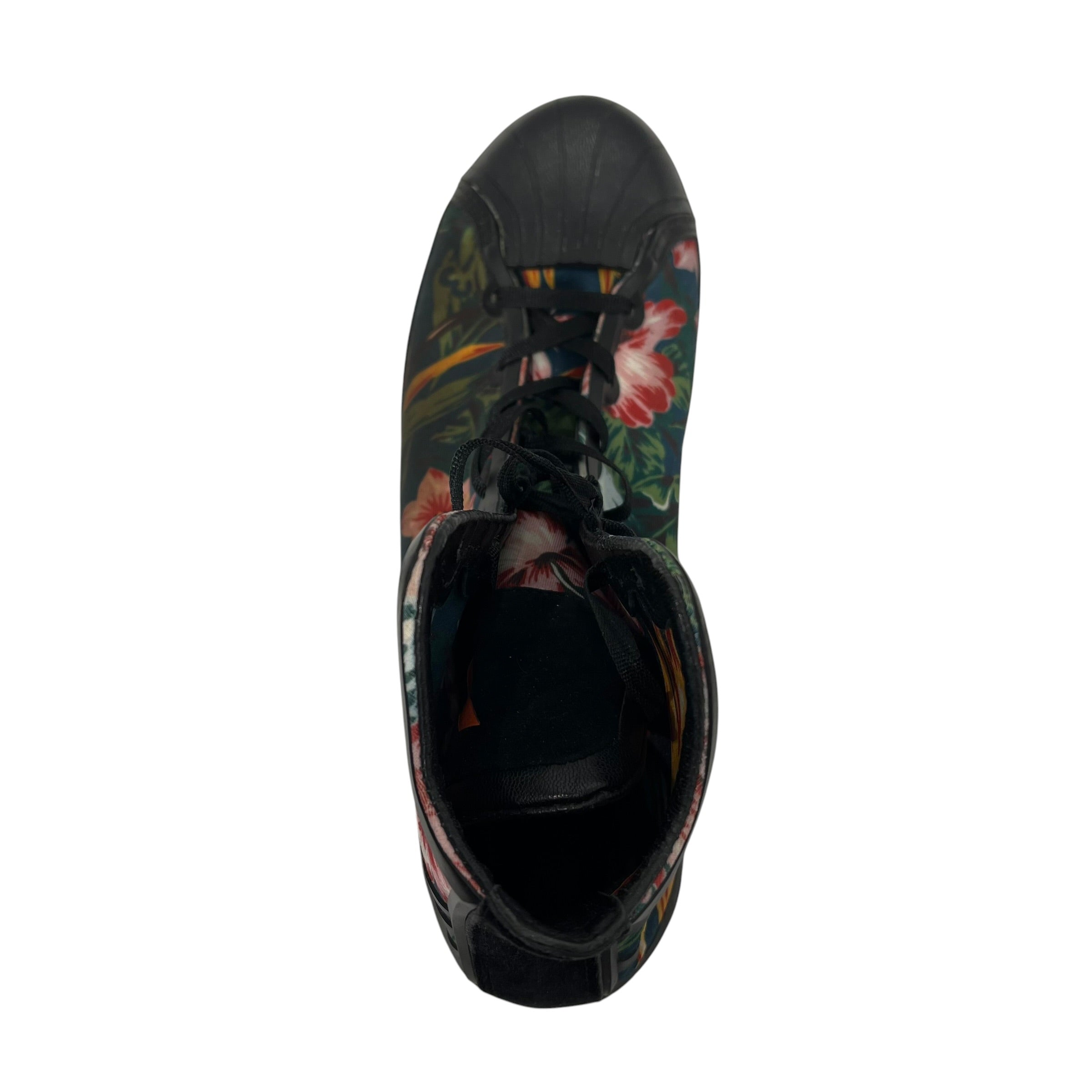 Y-3/Hi-Sneakers/US 8/Floral Pattern/Polyester/BLU/NICKE view 3