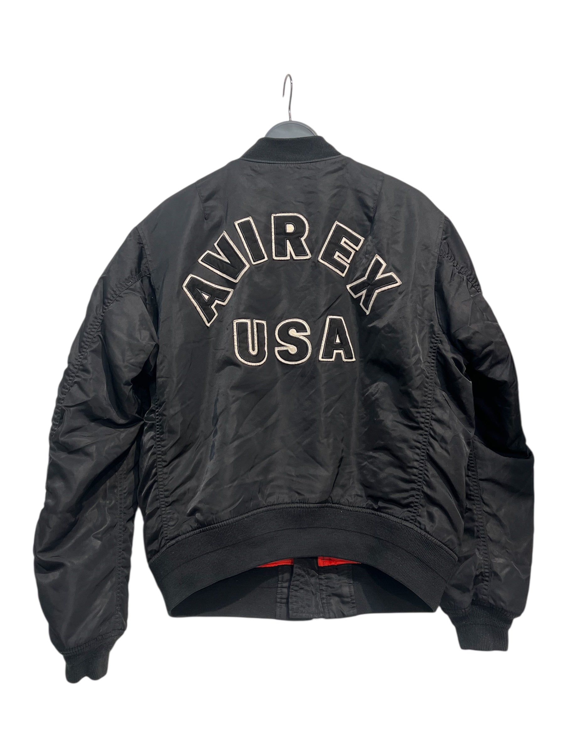 AVIREX/Jacket/L/Nylon/BLK/Graphic/BOMBER USA PATCH view 2
