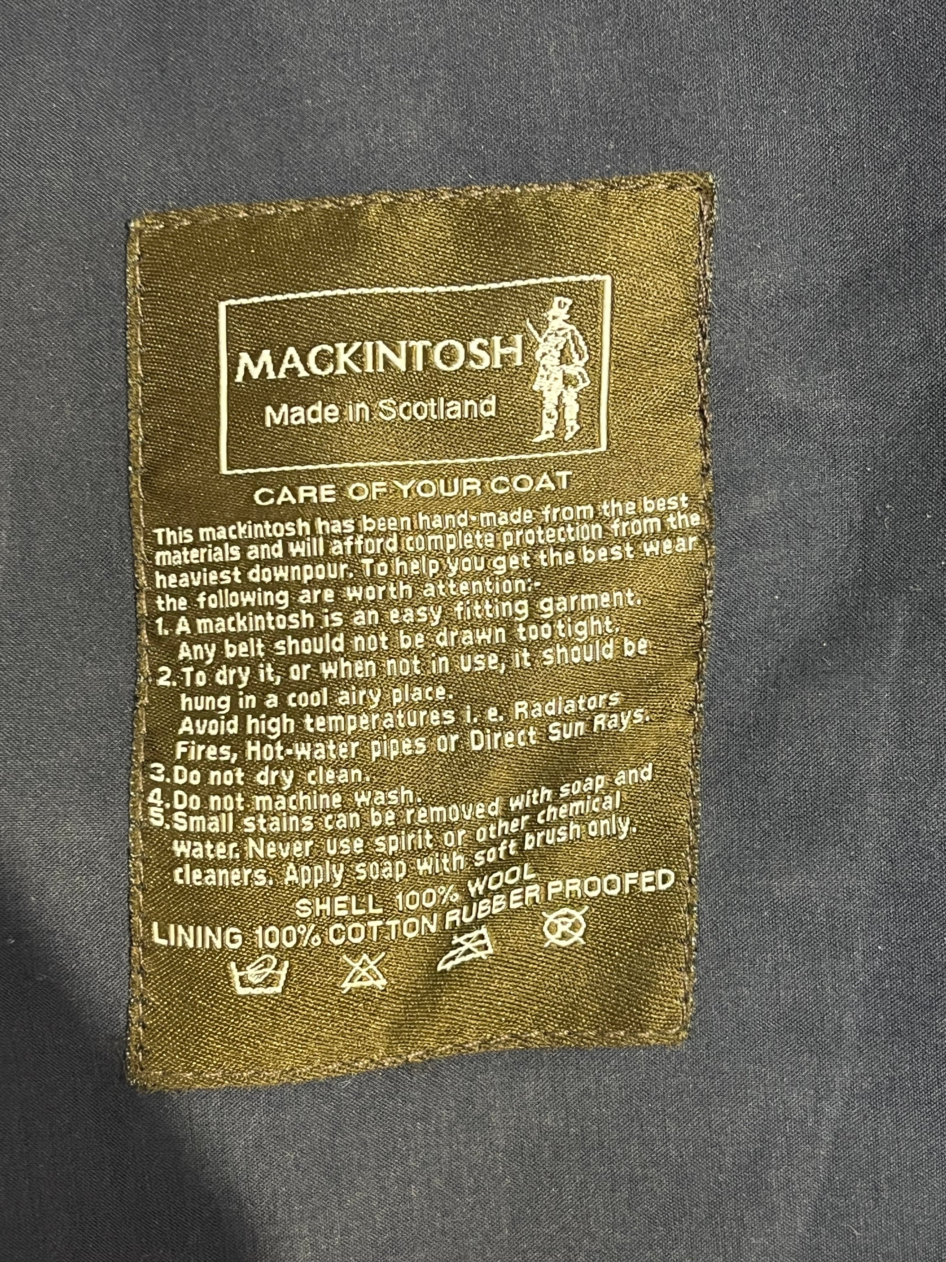 MACKINTOSH LONDON/Peacoat/M/NVY/HANDMADE TAPE SEAM TRENCH view 4
