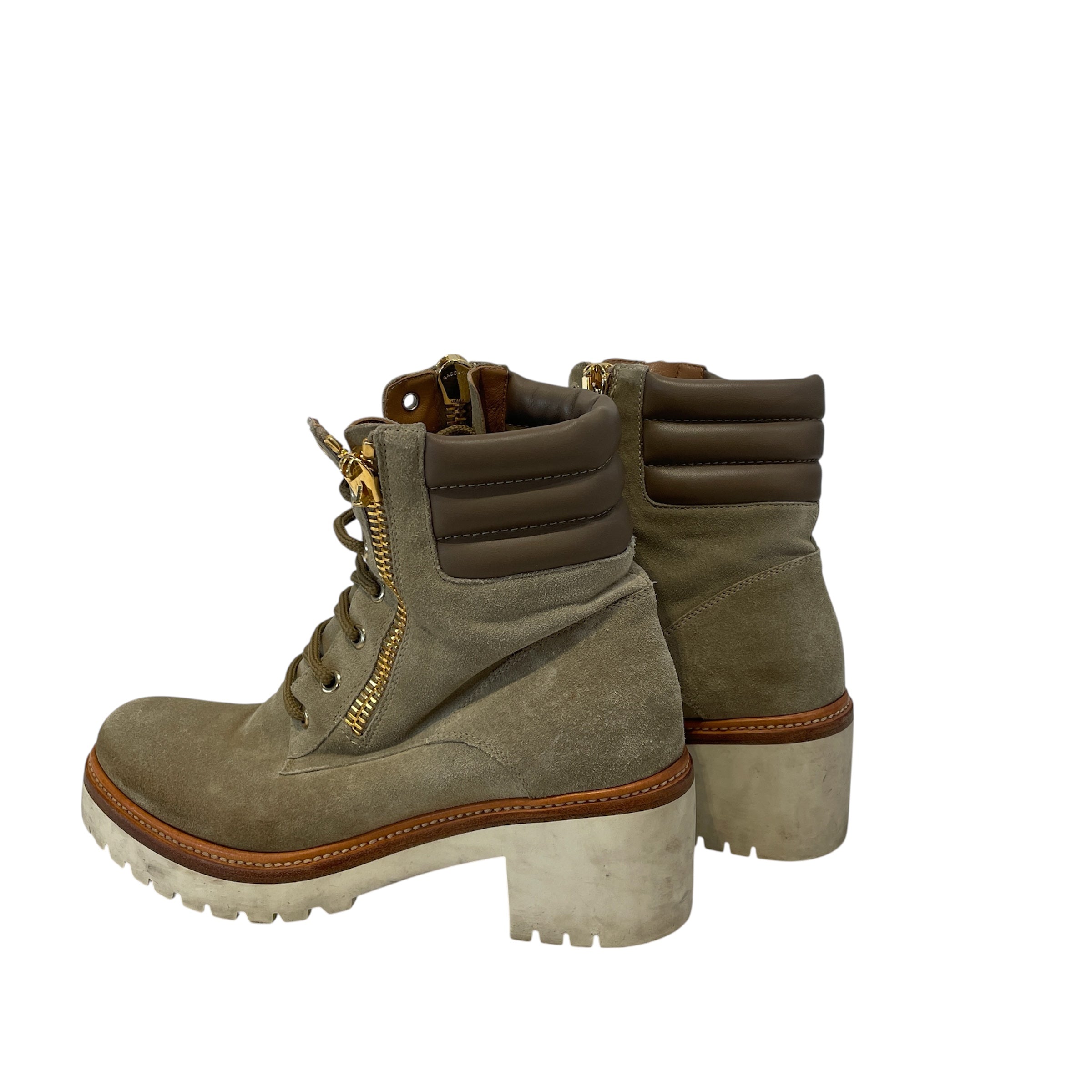 MONCLER/Lace Up Boots/EU 37/Suede/GRN/ view 2