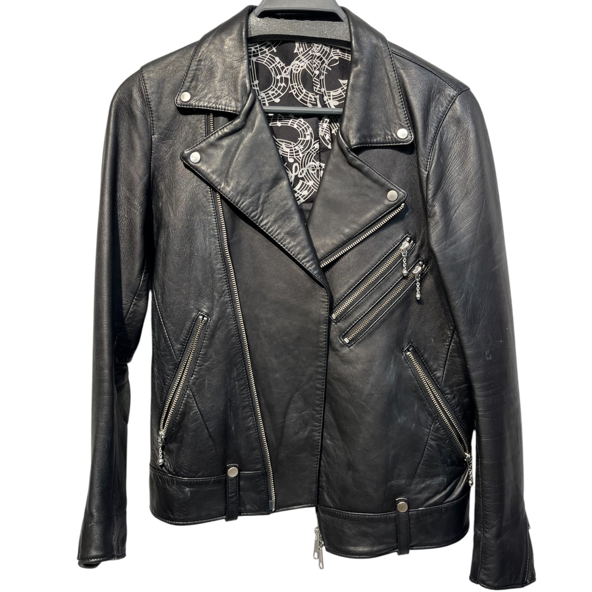 NUMBER (N)INE/Leather Jkt/S/Leather/BLK/ view 1