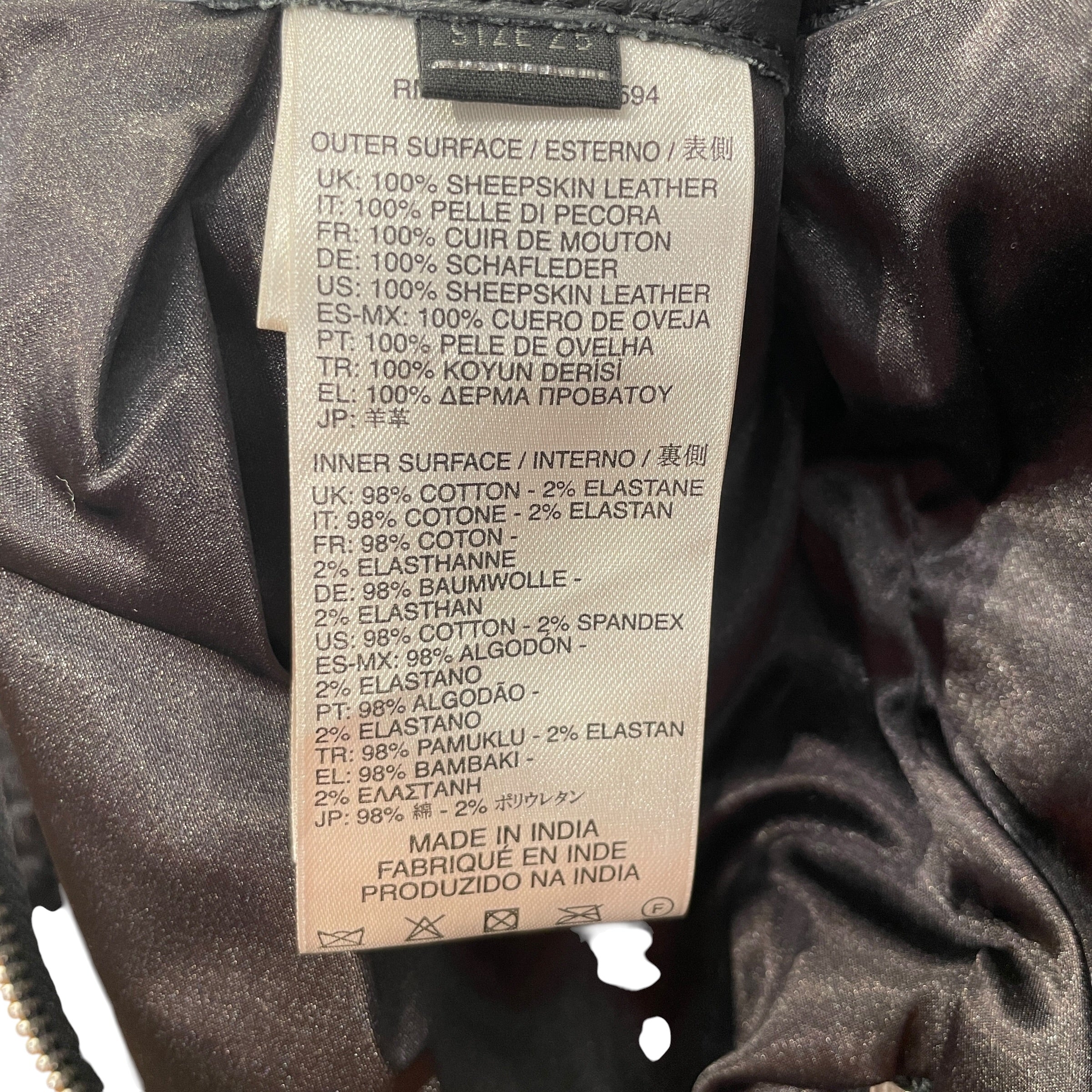 DIESEL/Skirt/25/Sheepskin/BLK/MANY ZIPPERS view 4