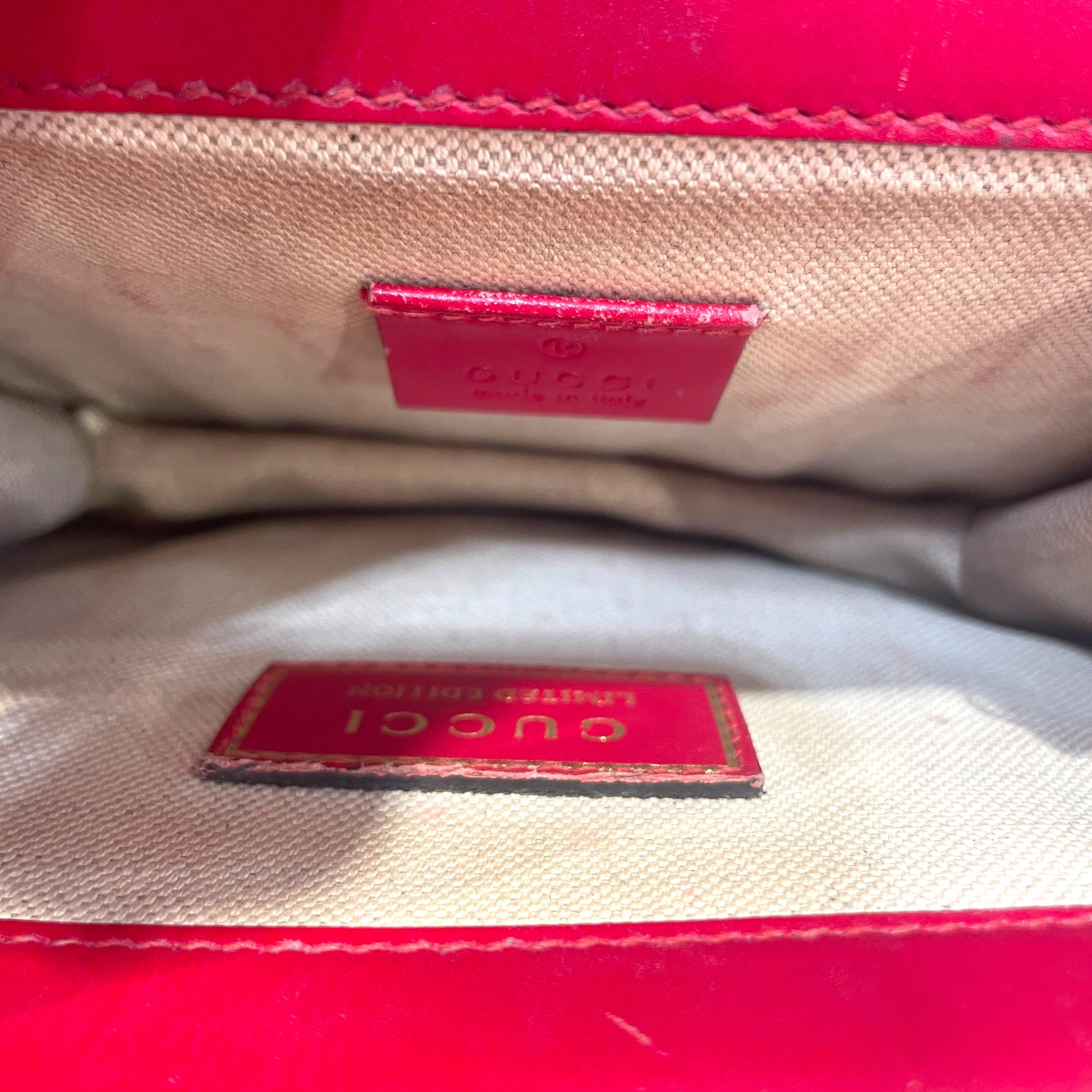 GUCCI/Cross Body Bag/Leather/RED/Chinese New Year DInoysus Bag view 6