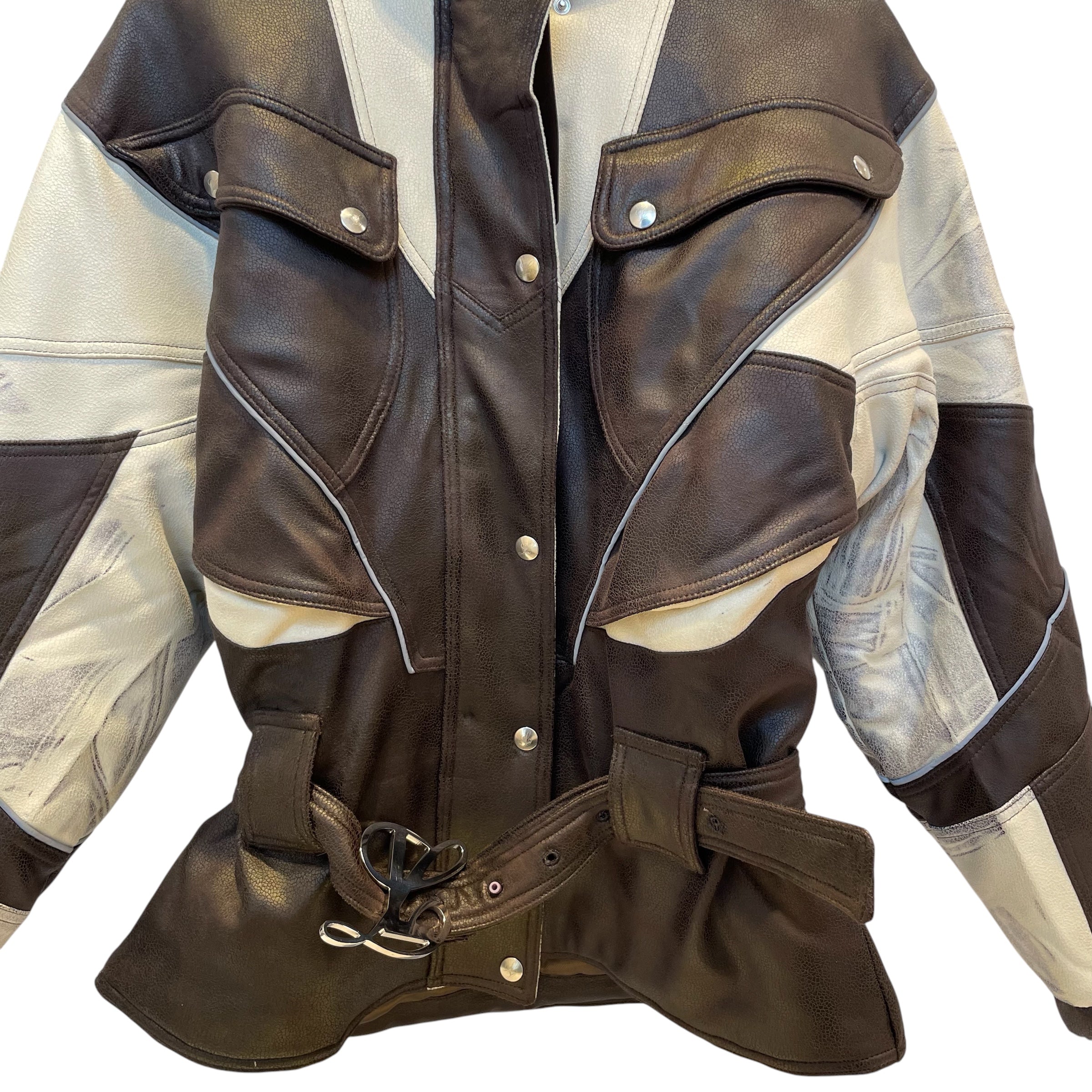luar/Jacket/M/Polyester/BRW/BELTED JACKET view 2