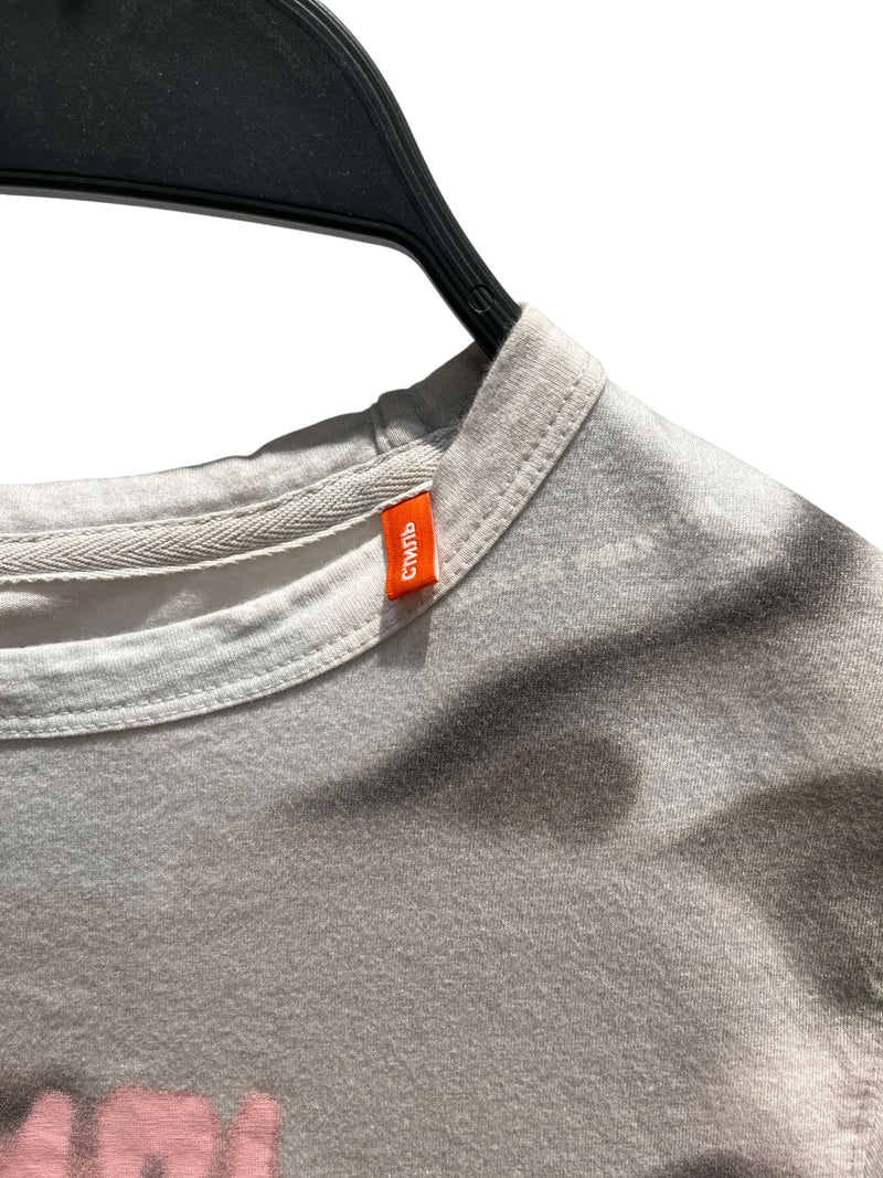HERON PRESTON/3|4 T-Shirt/S/Camouflage/Cotton/GRY/pink letters