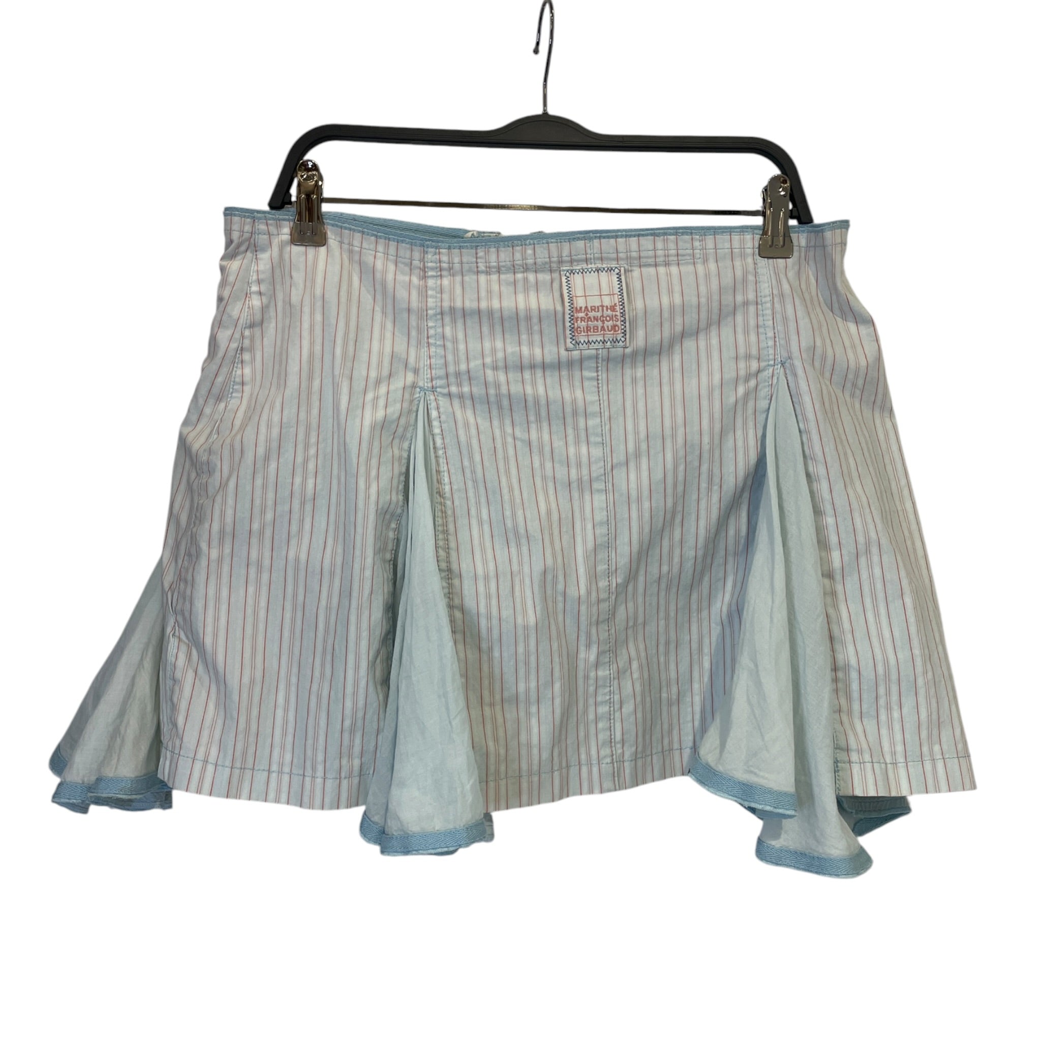 MARITHE FRANCOIS GIRBAUD/Skirt/32/Stripe/Cotton/BLU/ORANGE STRIPE view 2